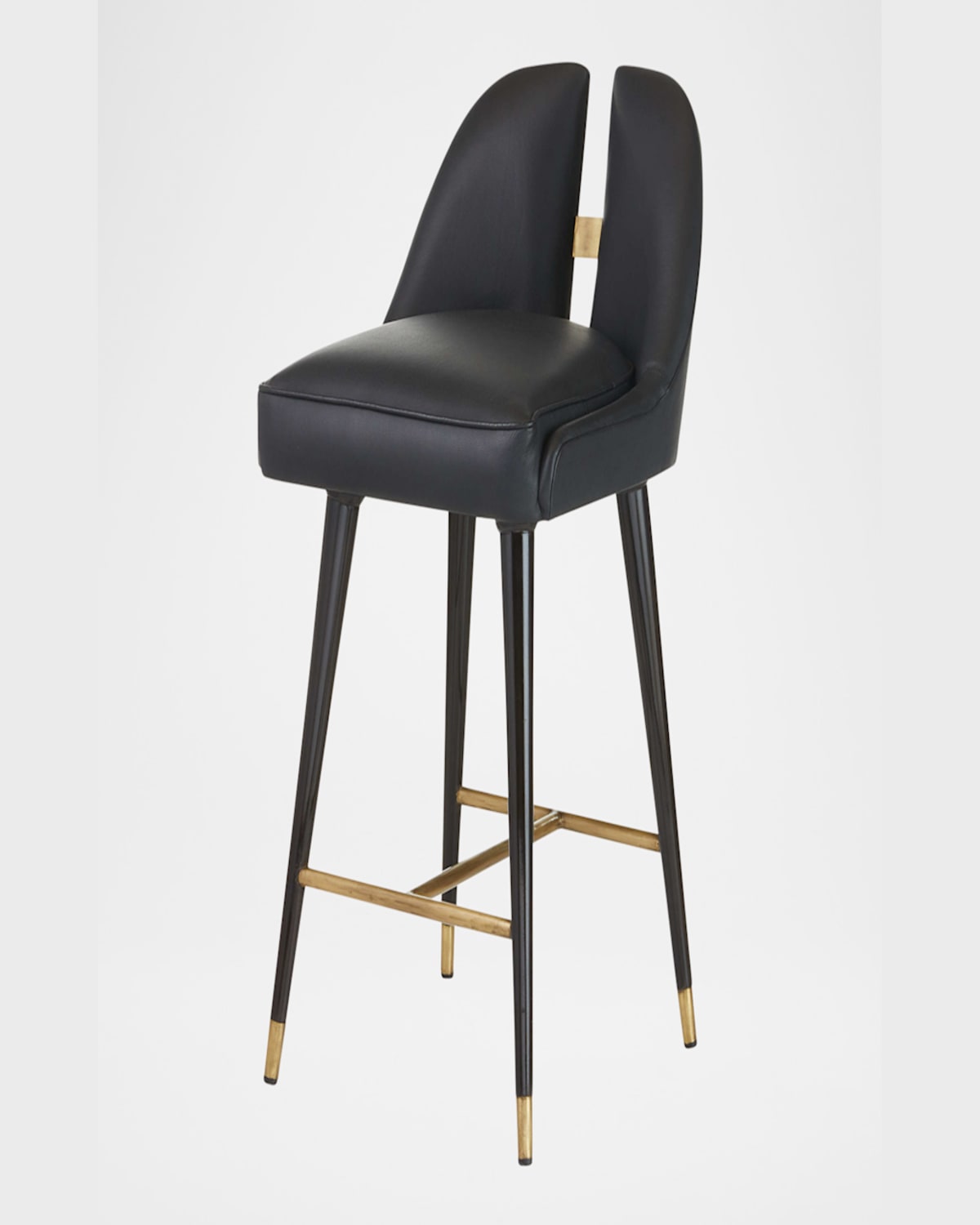 Arteriors Crowley Split-back 25.5" Counter Stool In Black