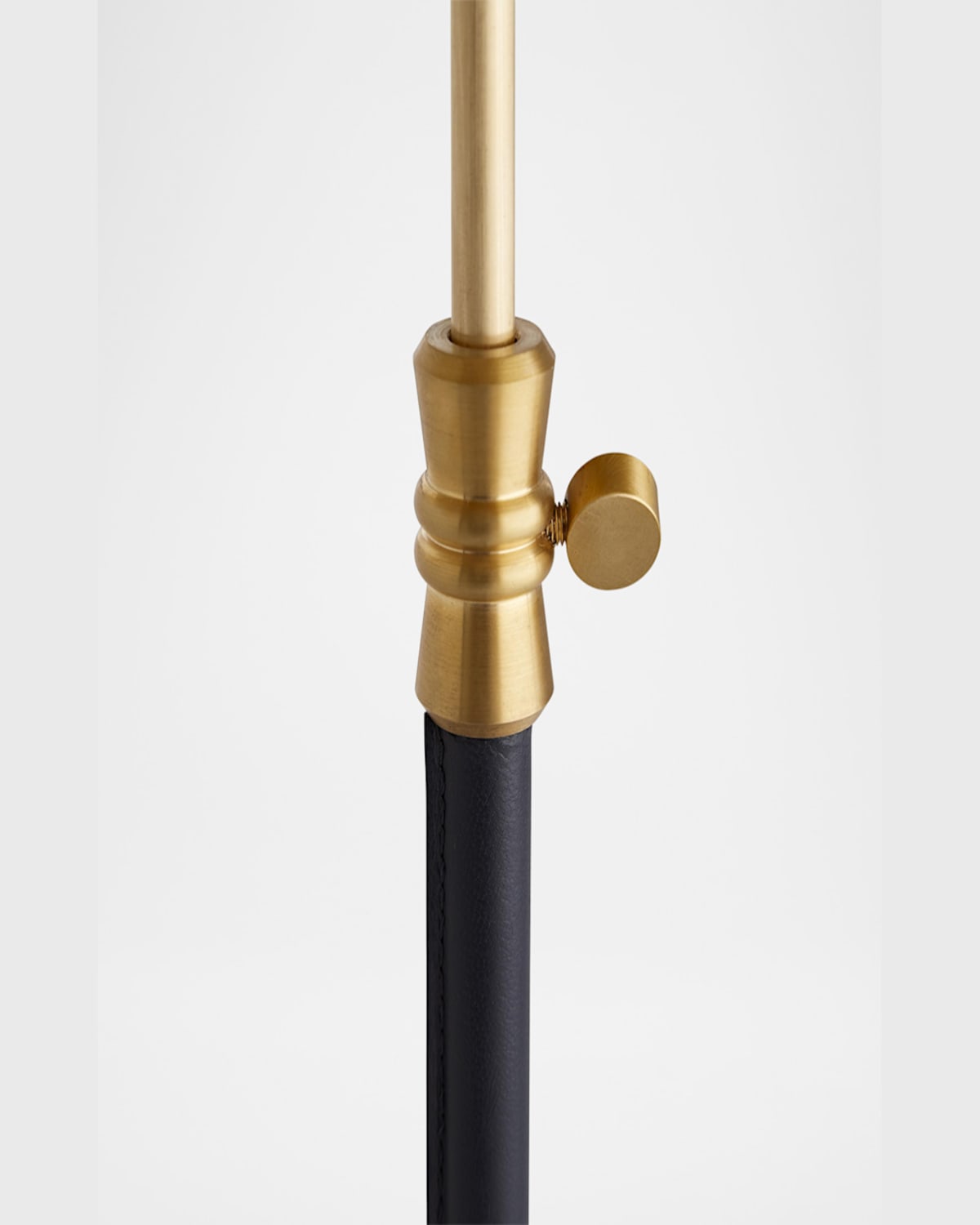 Arteriors Addison Adjustable Leather Accent Table In Navy