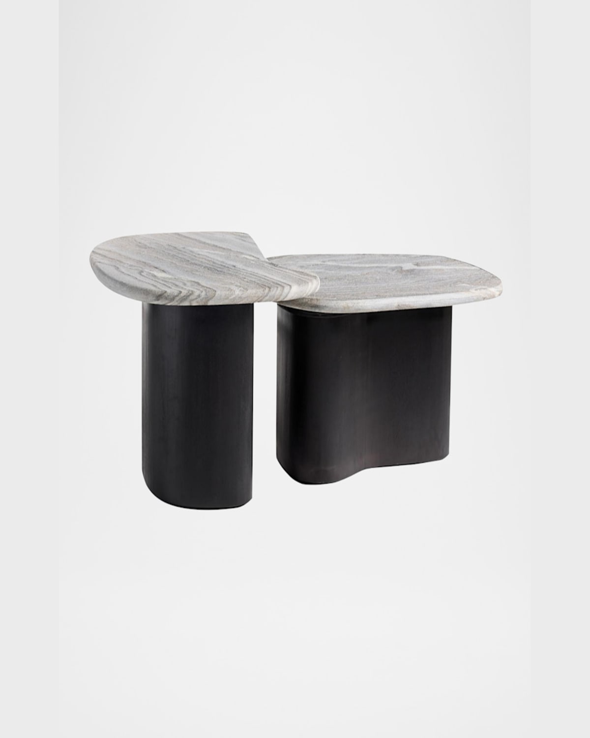 Arteriors Melt Nesting Coffee Tables, Set Of 2 In Black, Gray