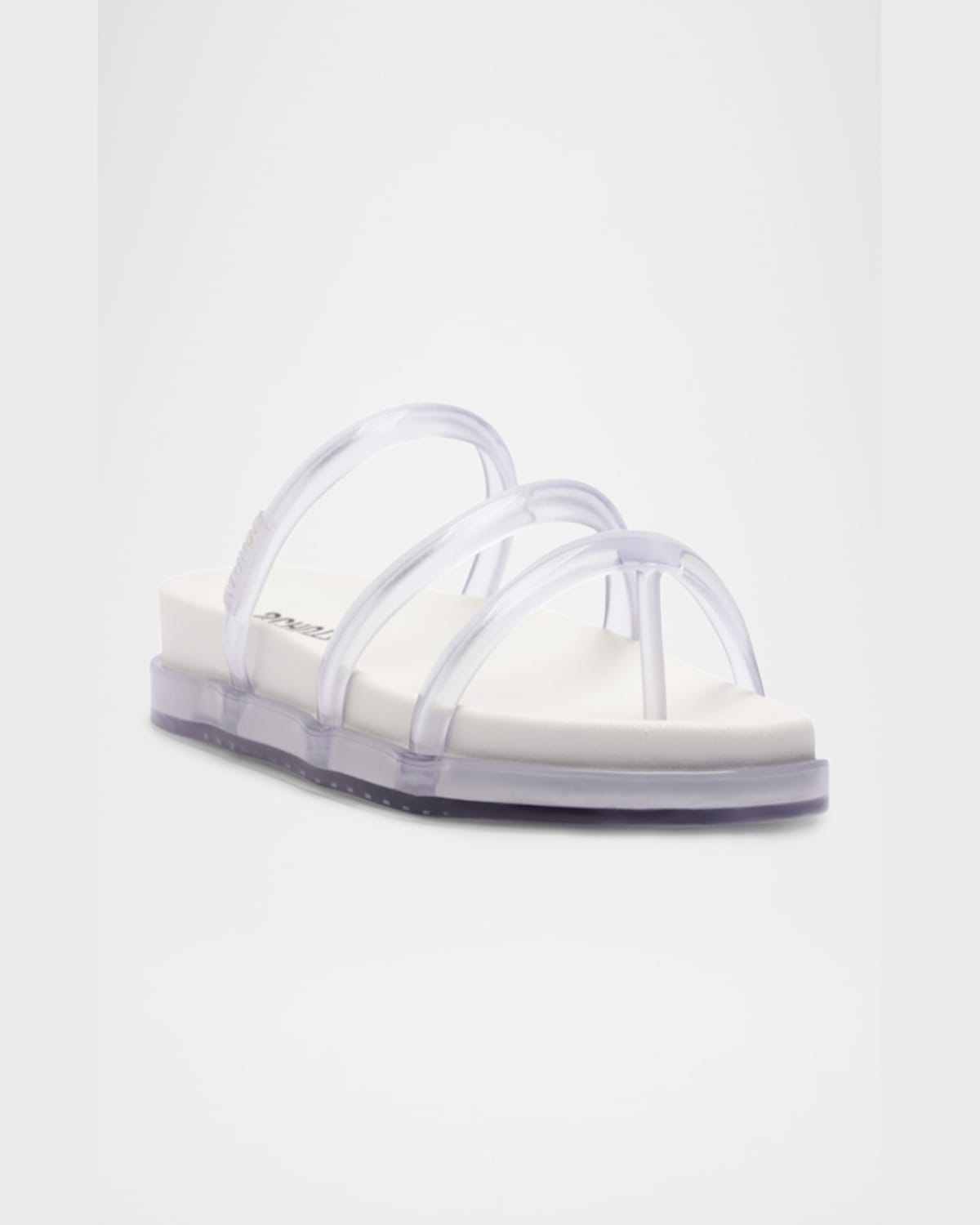 Shop Schutz Polly Three-band Slide Sandals In White
