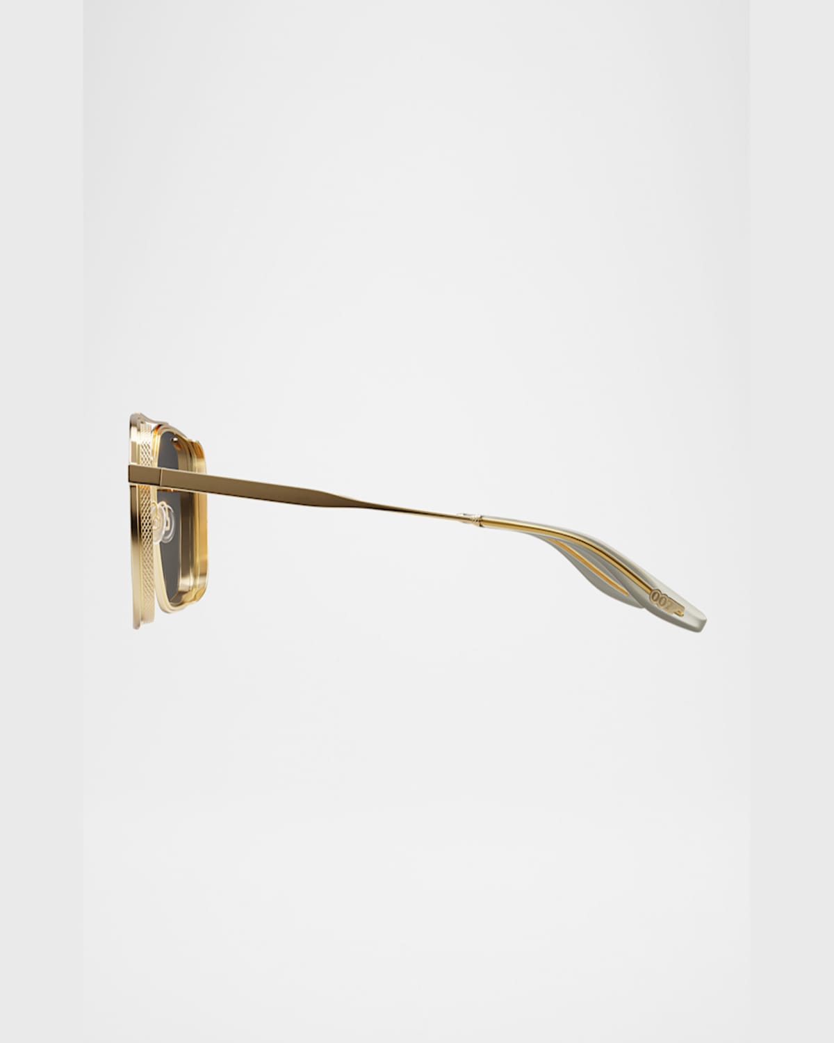 BARTON PERREIRA X 007 MEN'S SCARAMANGA TITANIUM AVIATOR SUNGLASSES 