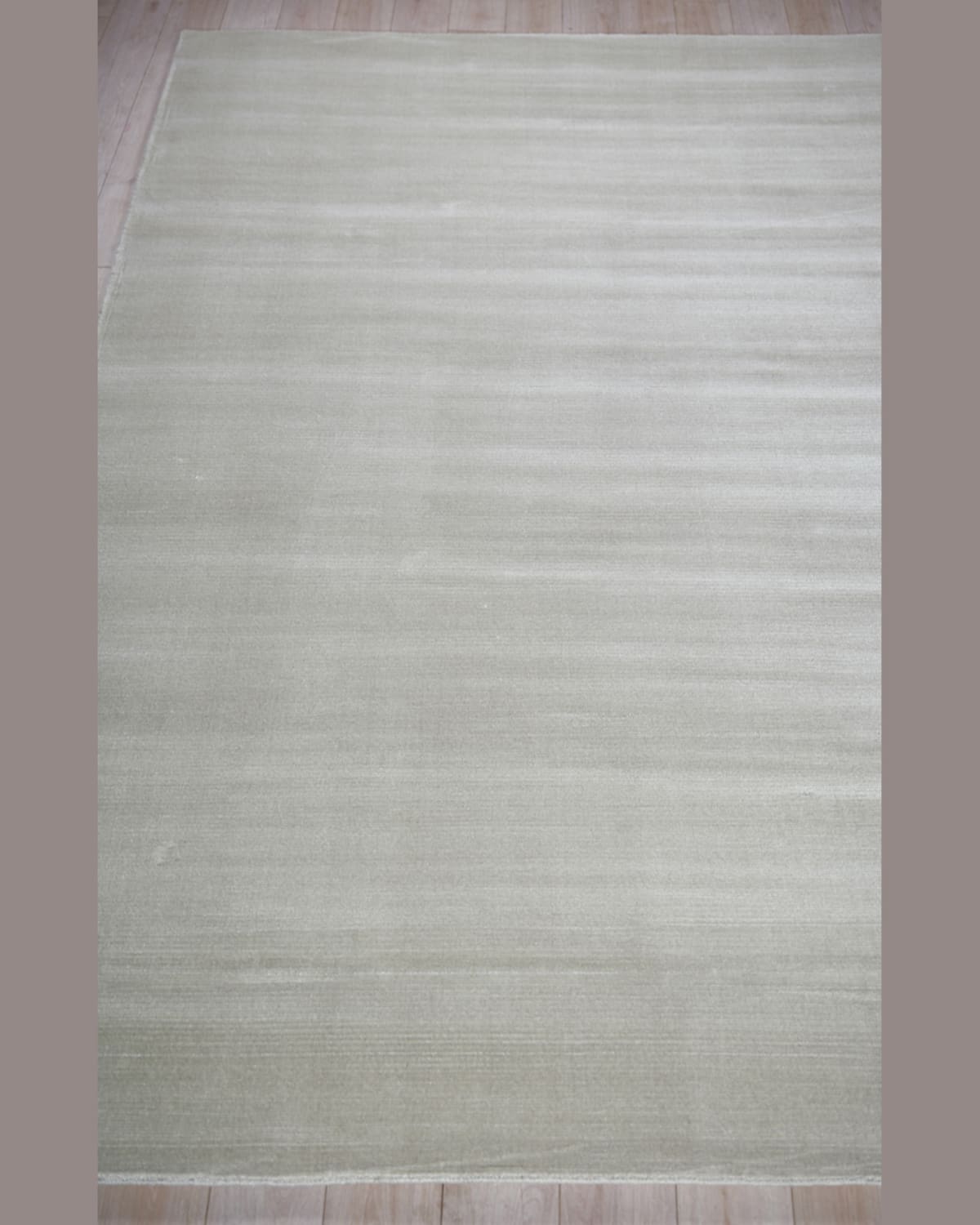 Exquisite Rugs Pavia Hand-loomed Silver Rug, 12' X 15'
