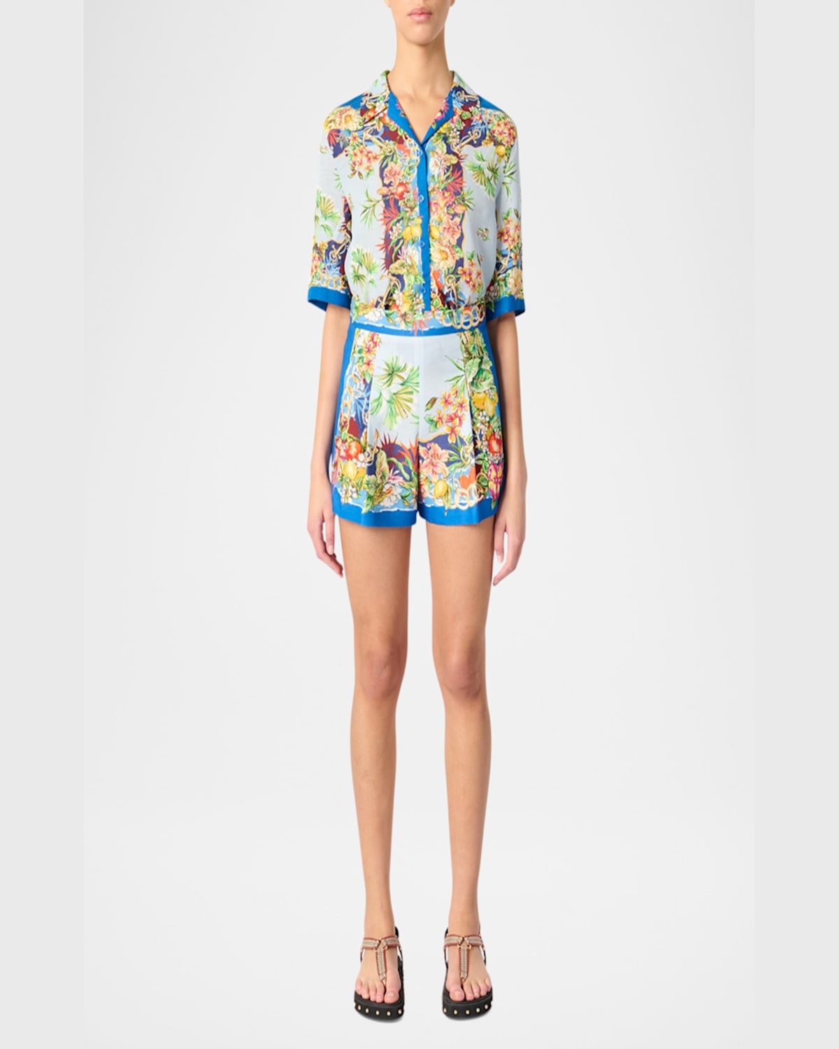 Maje Ianzibi Pleated Shorts