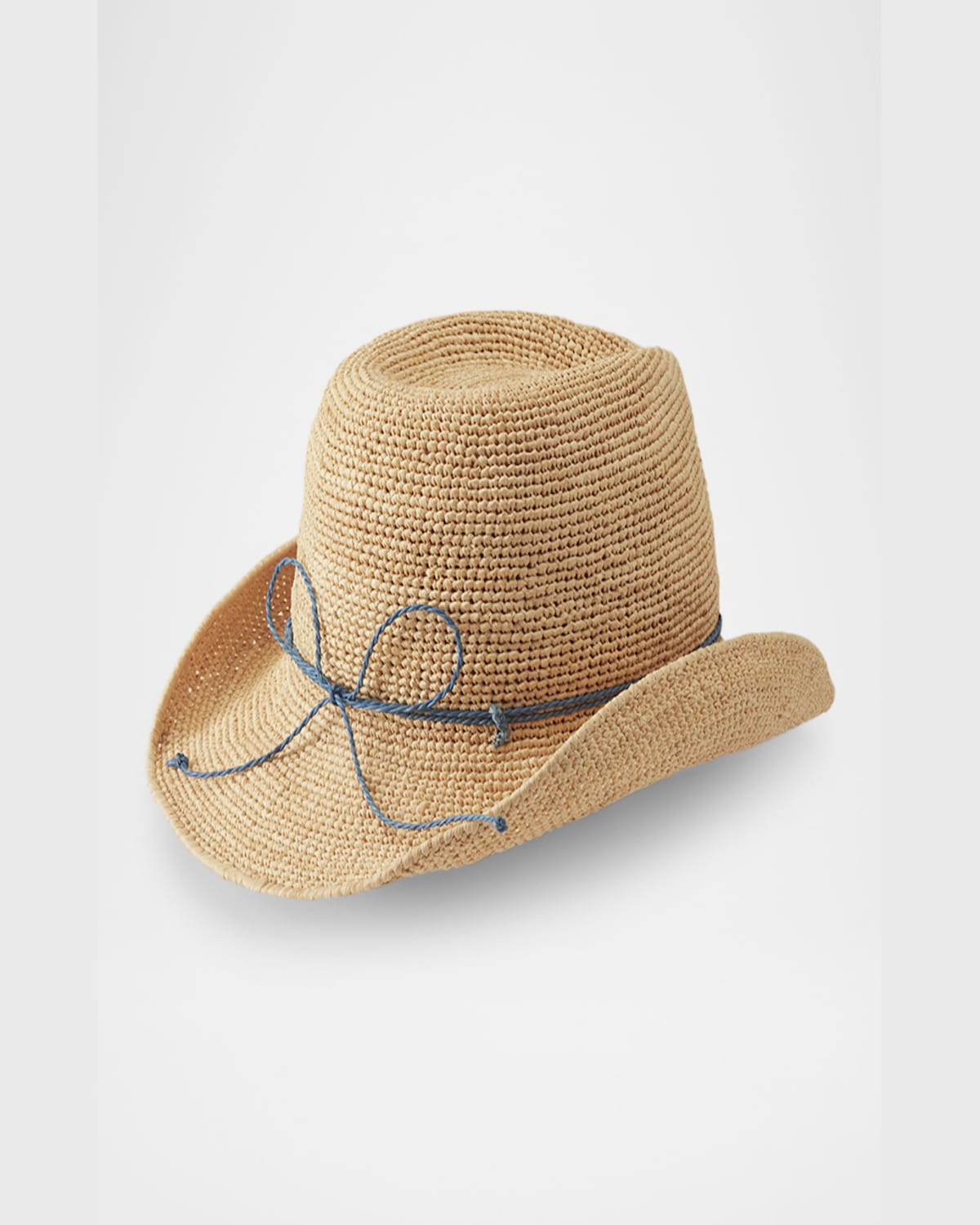 Helen Kaminski Belen Raffia Cowboy Hat In Natural Seaside