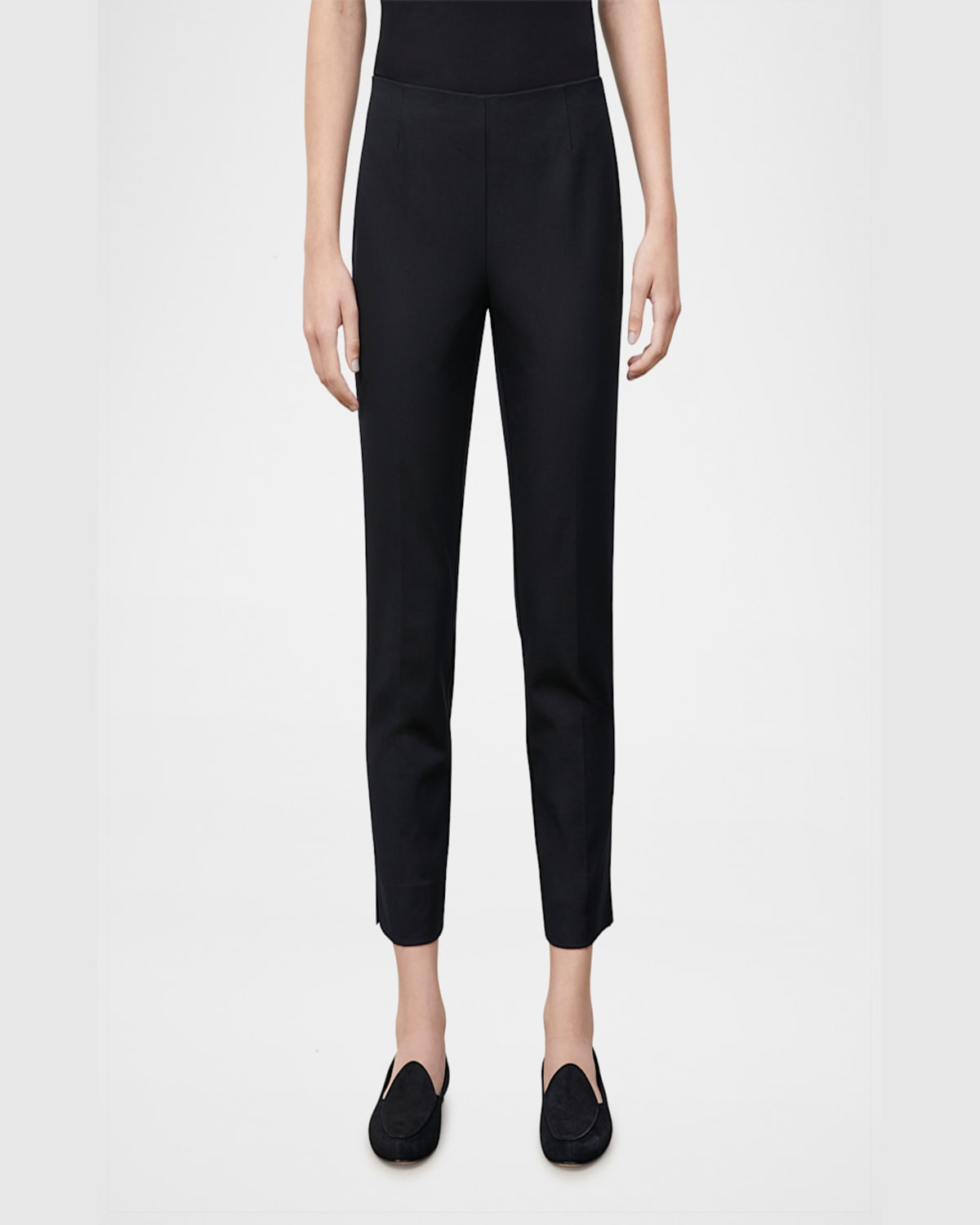Lafayette 148 Petite Bleecker Jodhpur Crop Pants In Black