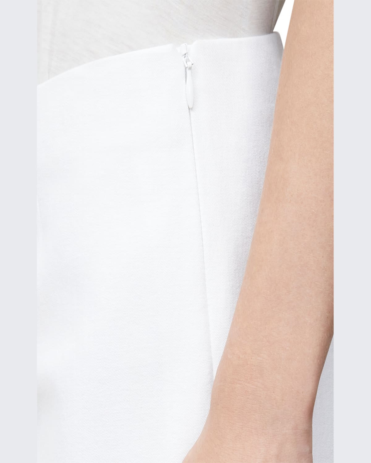 Lafayette 148 Jodhpur Cloth Cropped Bleecker Pant In White