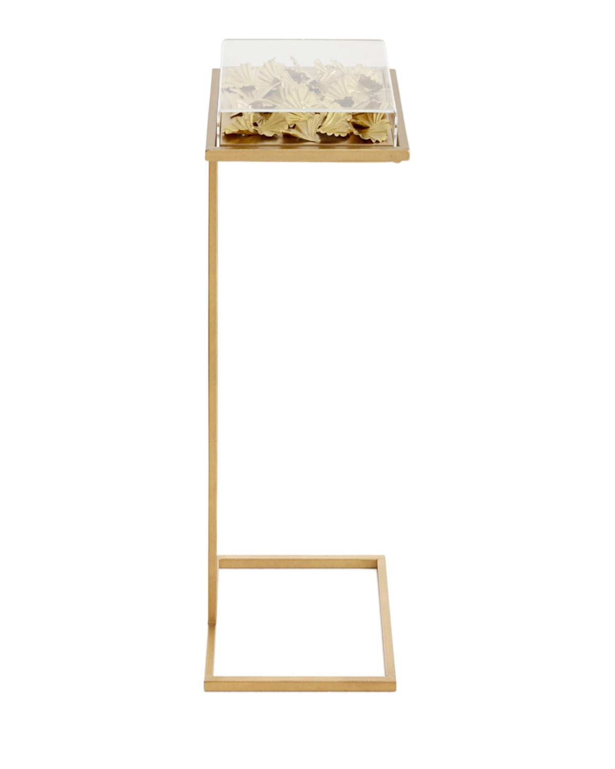 Tommy Mitchell Gilded Gingko Cocktail Table In Gold