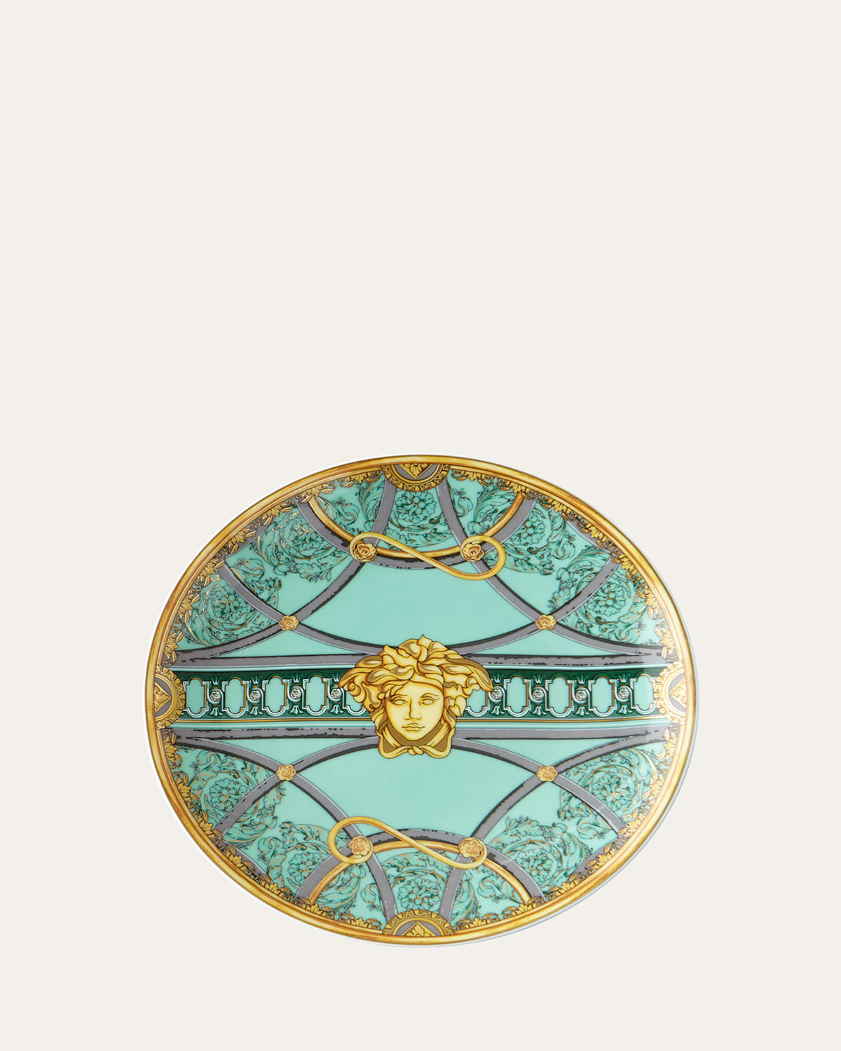 Shop Versace La Scala Del Palazzo Bread & Butter Plate In Verde