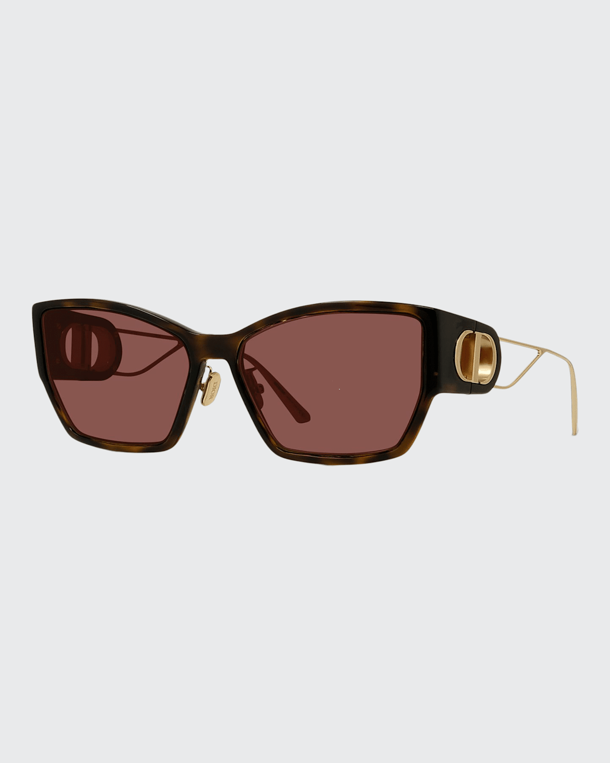 Dior Injection Plastic Butterfly Sunglasses In Dark Havana