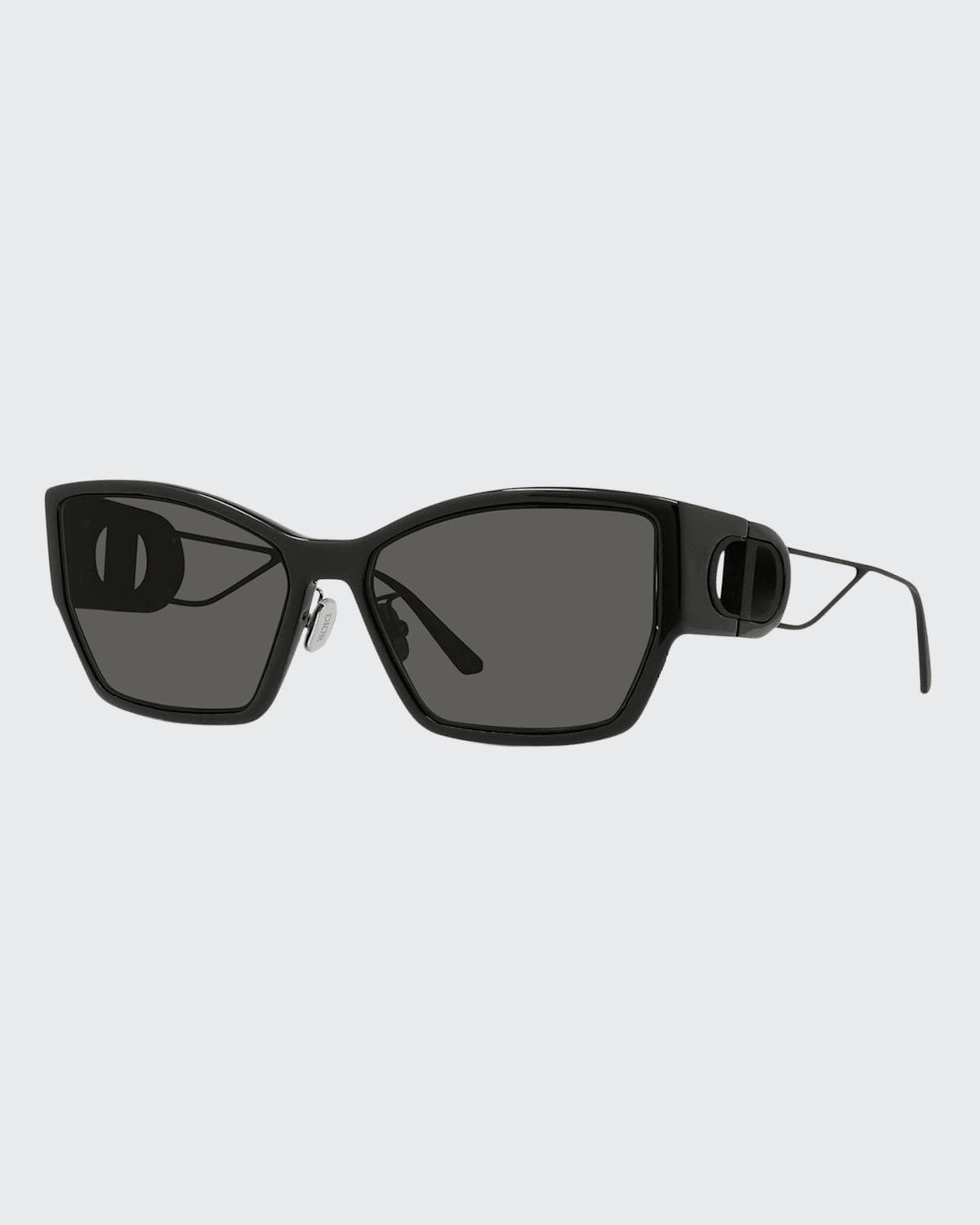 Dior 30montaigne 61mm Gradient Butterfly Sunglasses In Black / Smoke