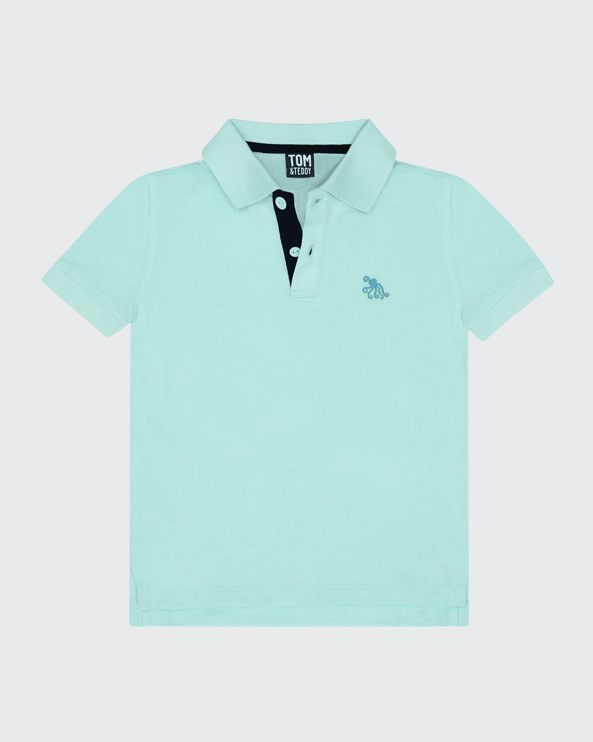 Shop Tom & Teddy Boy's Solid Polo Shirt In Whisper Blue