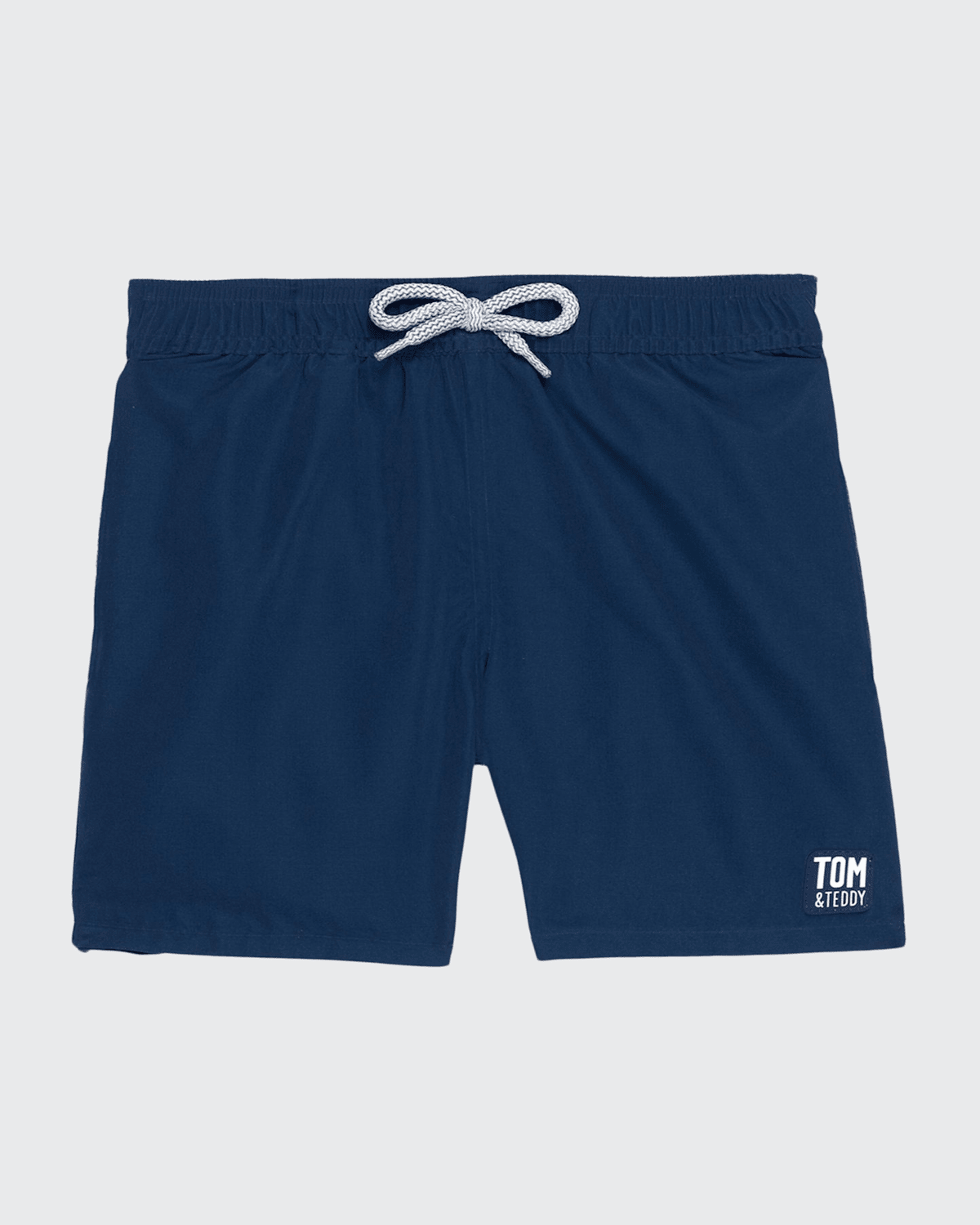 Shop Tom & Teddy Boy's Solid Swim Trunks In Midnight Blue