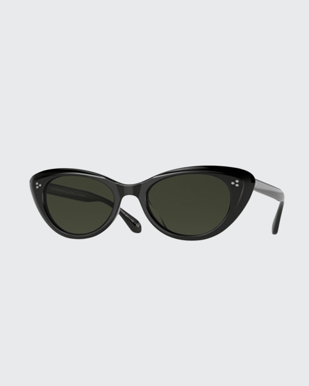 Shop Oliver Peoples Rishell Acetate Cat-eye Polarized Sunglasses In Black