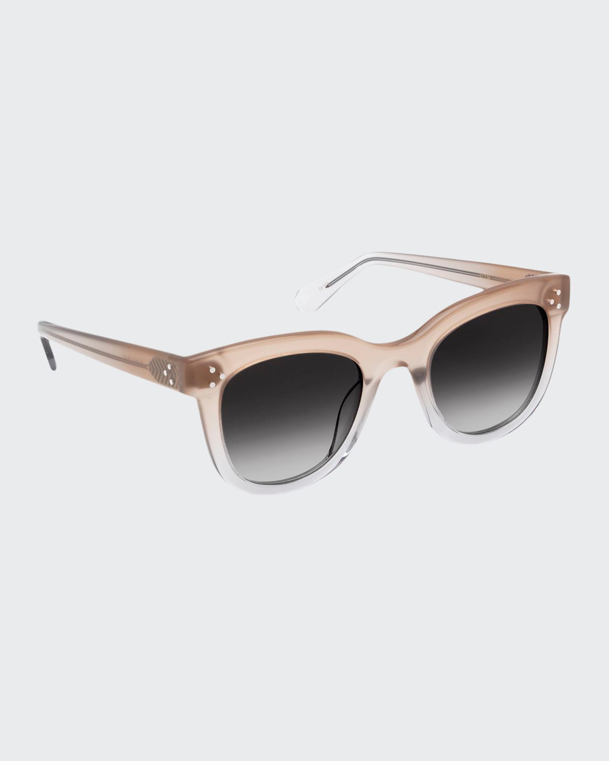 KREWE Jena Cat-Eye Transparent Acetate Sunglasses