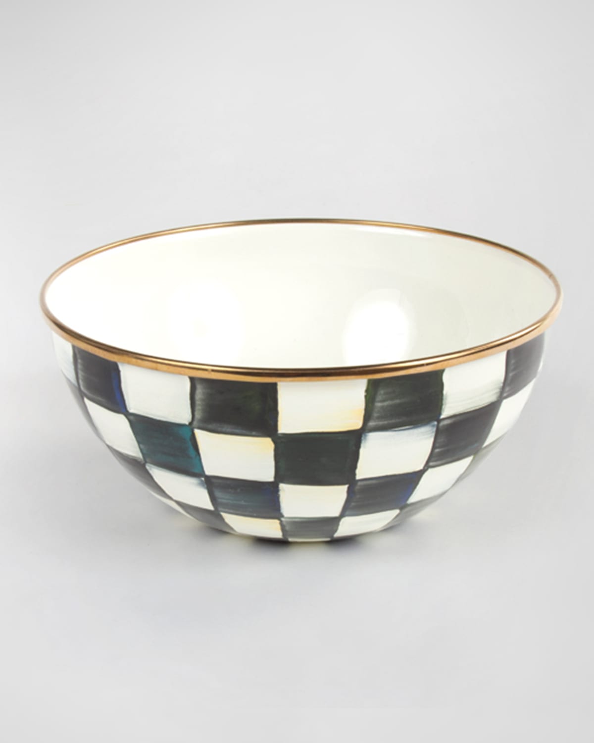 Mackenzie-childs Extra-large Courtly Check Everyday Bowl