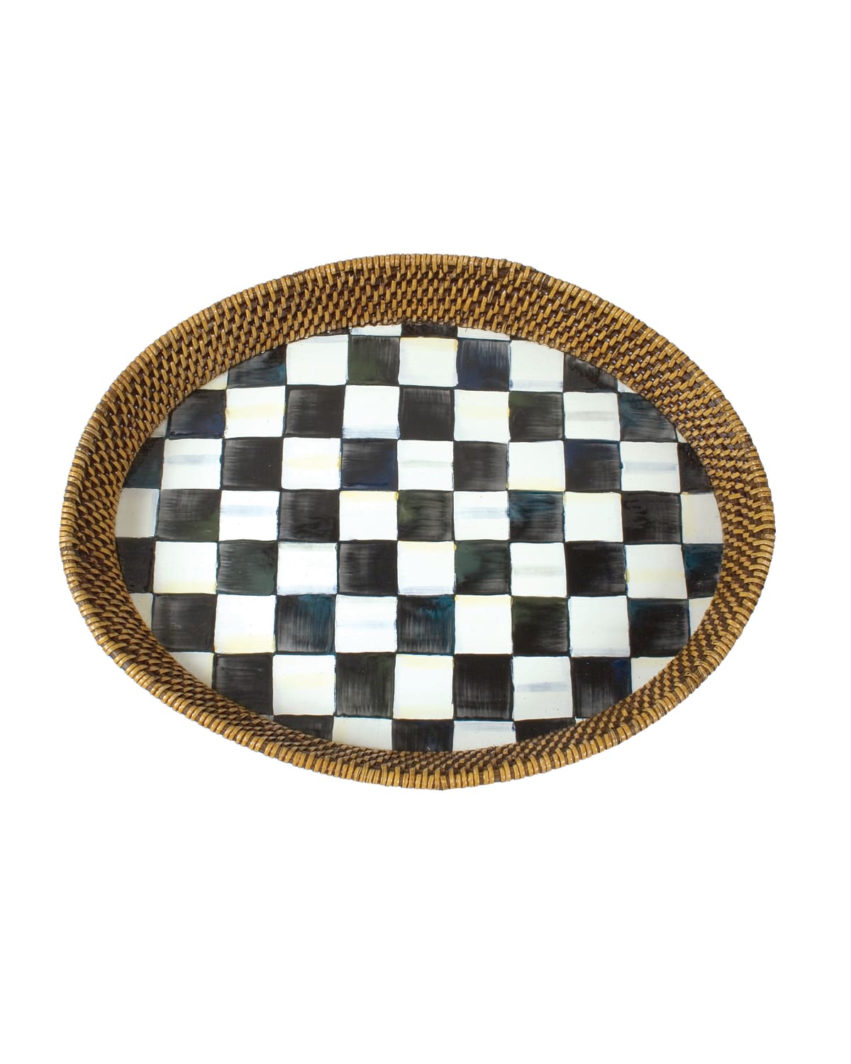 Shop Mackenzie-childs Courtly Check Tray In Check/black