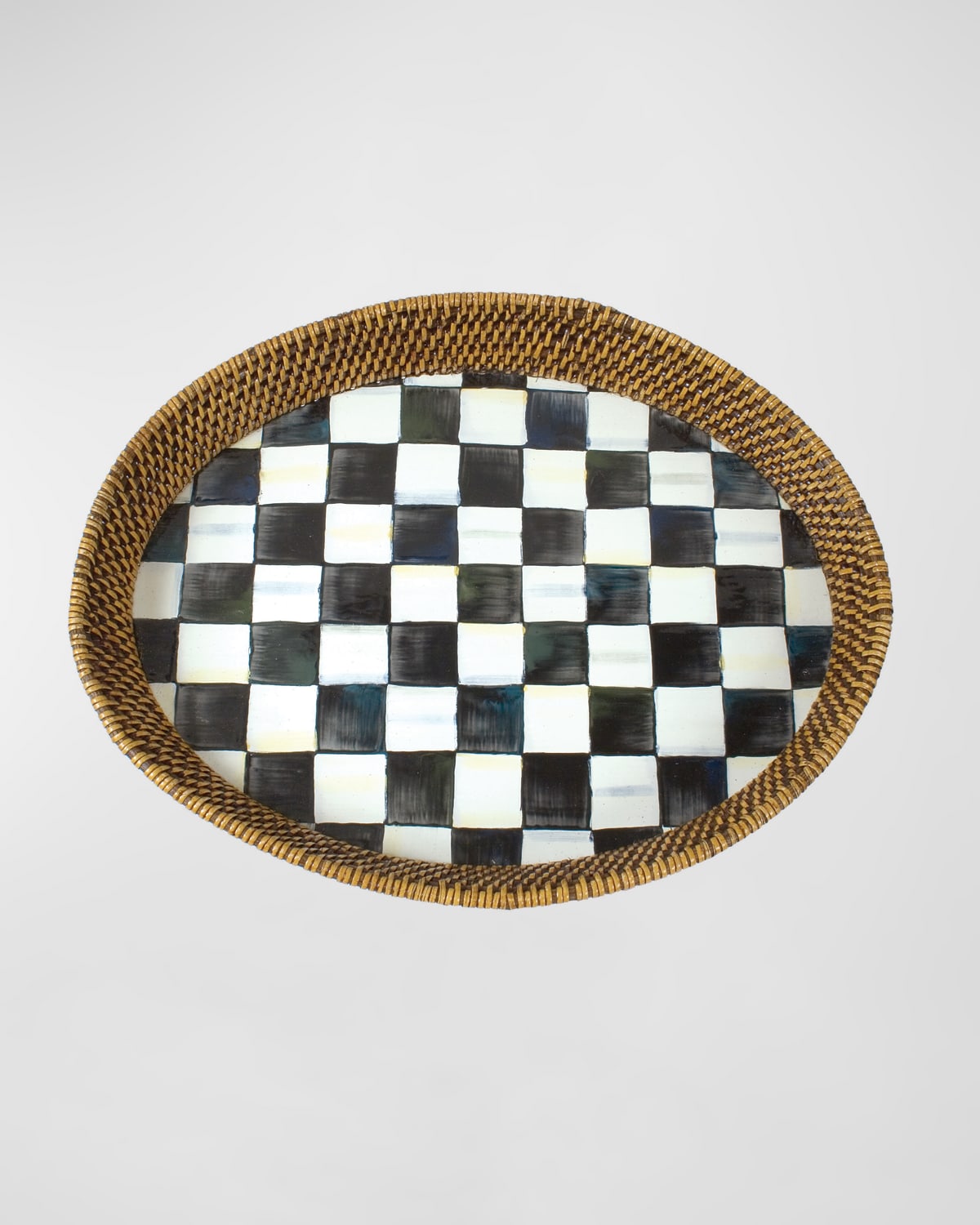 Mackenzie-childs Courtly Check Tray In Check/black