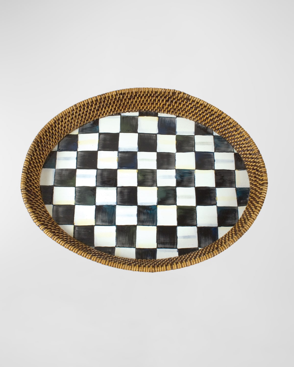 Shop Mackenzie-childs Courtly Check Tray In Check/black