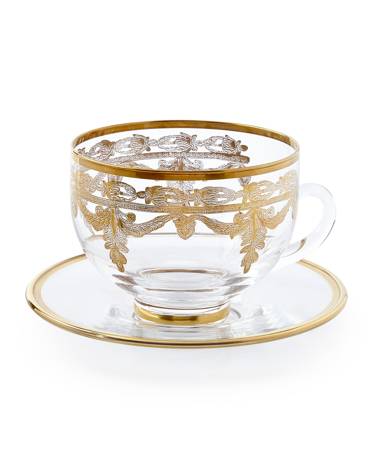 Vetro Gold Cup and Saucer