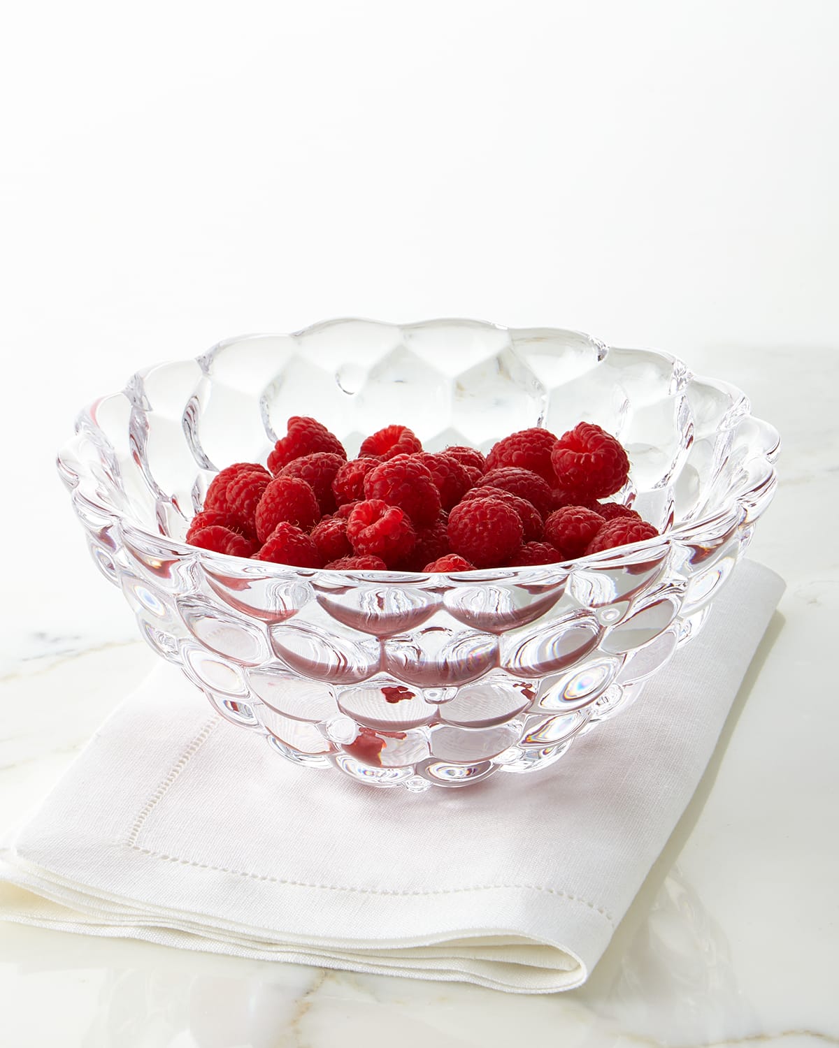 Orrefors Raspberry Small Bowl In Transparent