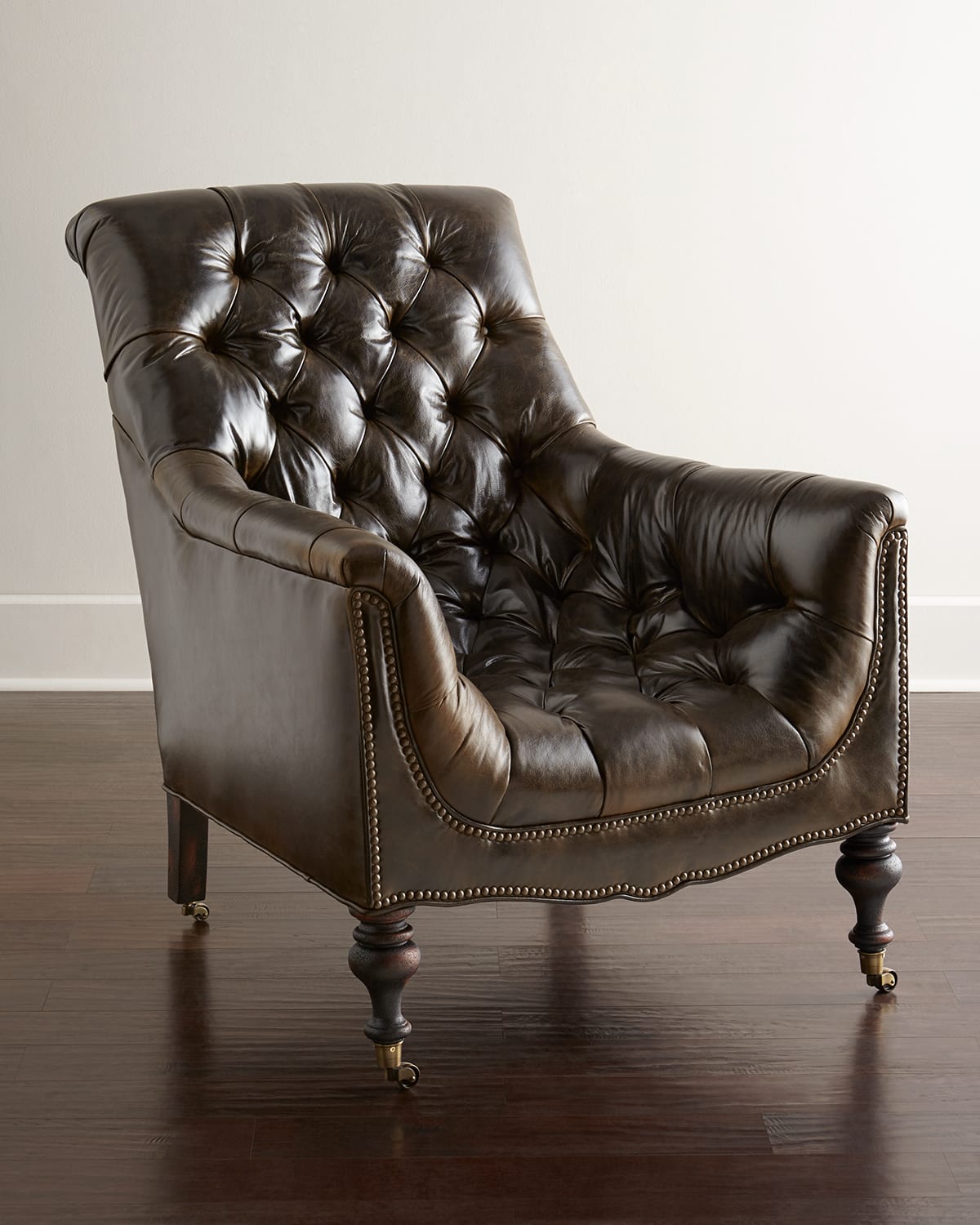 Old Hickory Tannery Tufted Moss Chair In Brown