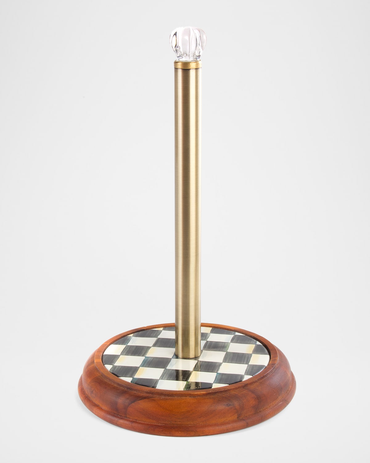 Mackenzie-childs Courtly Check Wood Paper Towel Holder