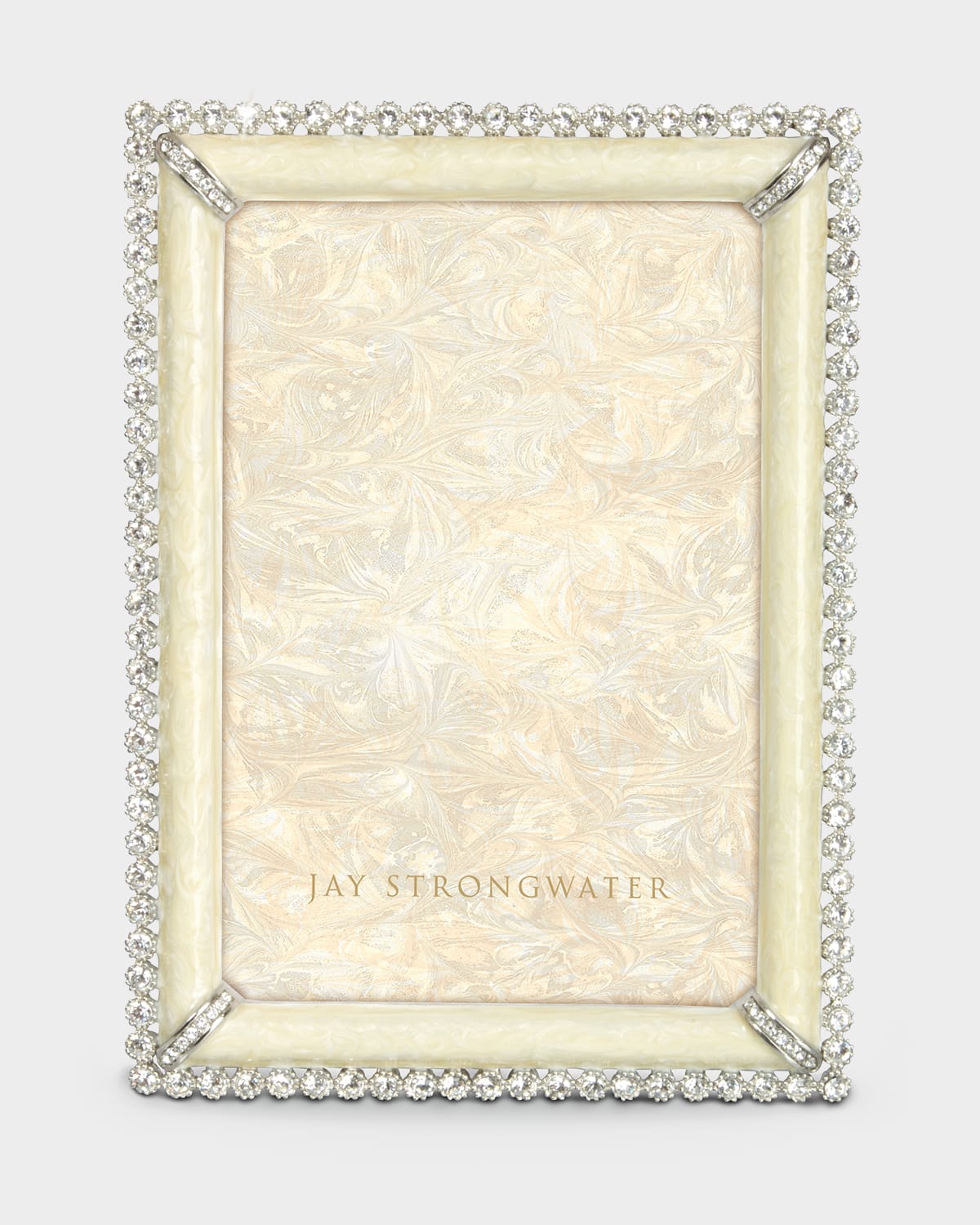 Jay Strongwater Lorraine Stone Edge Picture Frame, 4 X 6