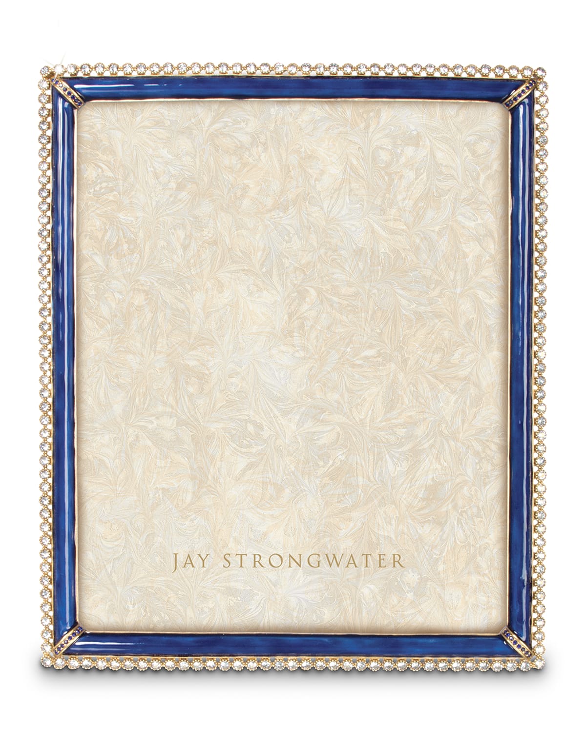 Jay Strongwater Laetitia Enamel & Stone Edge 8" X 10" Picture Frame