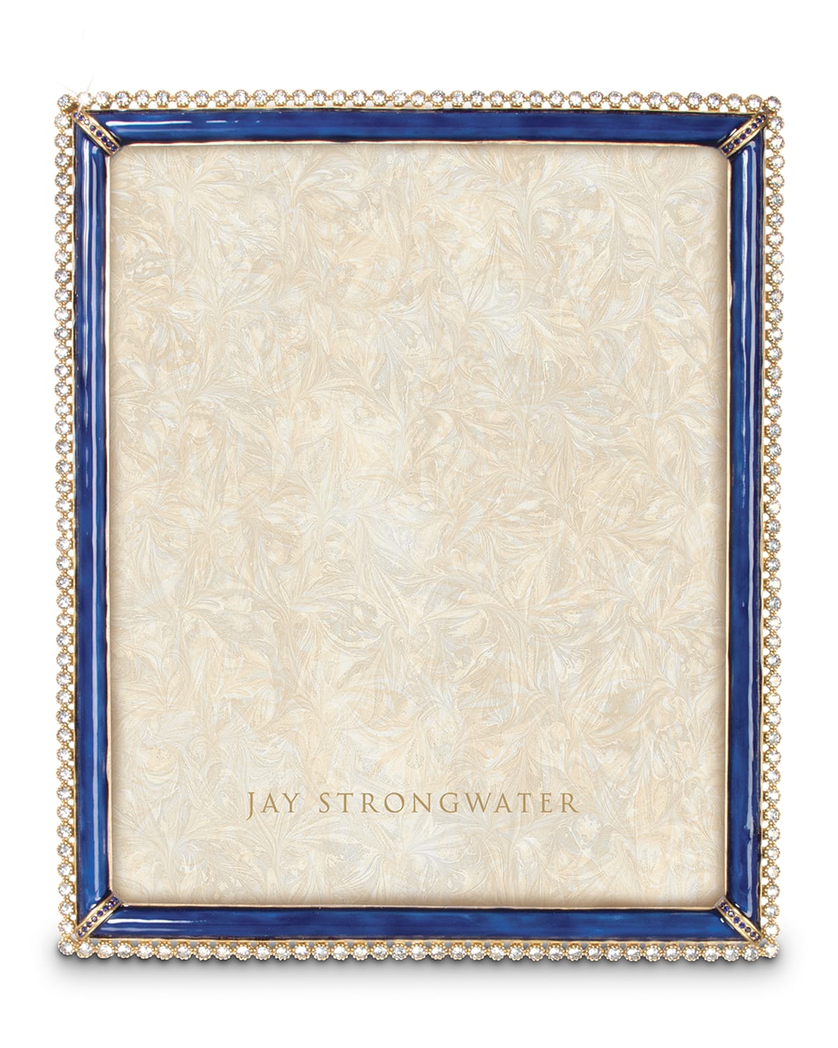 JAY STRONGWATER LAETITIA ENAMEL & STONE EDGE 8" X 10" PICTURE FRAME