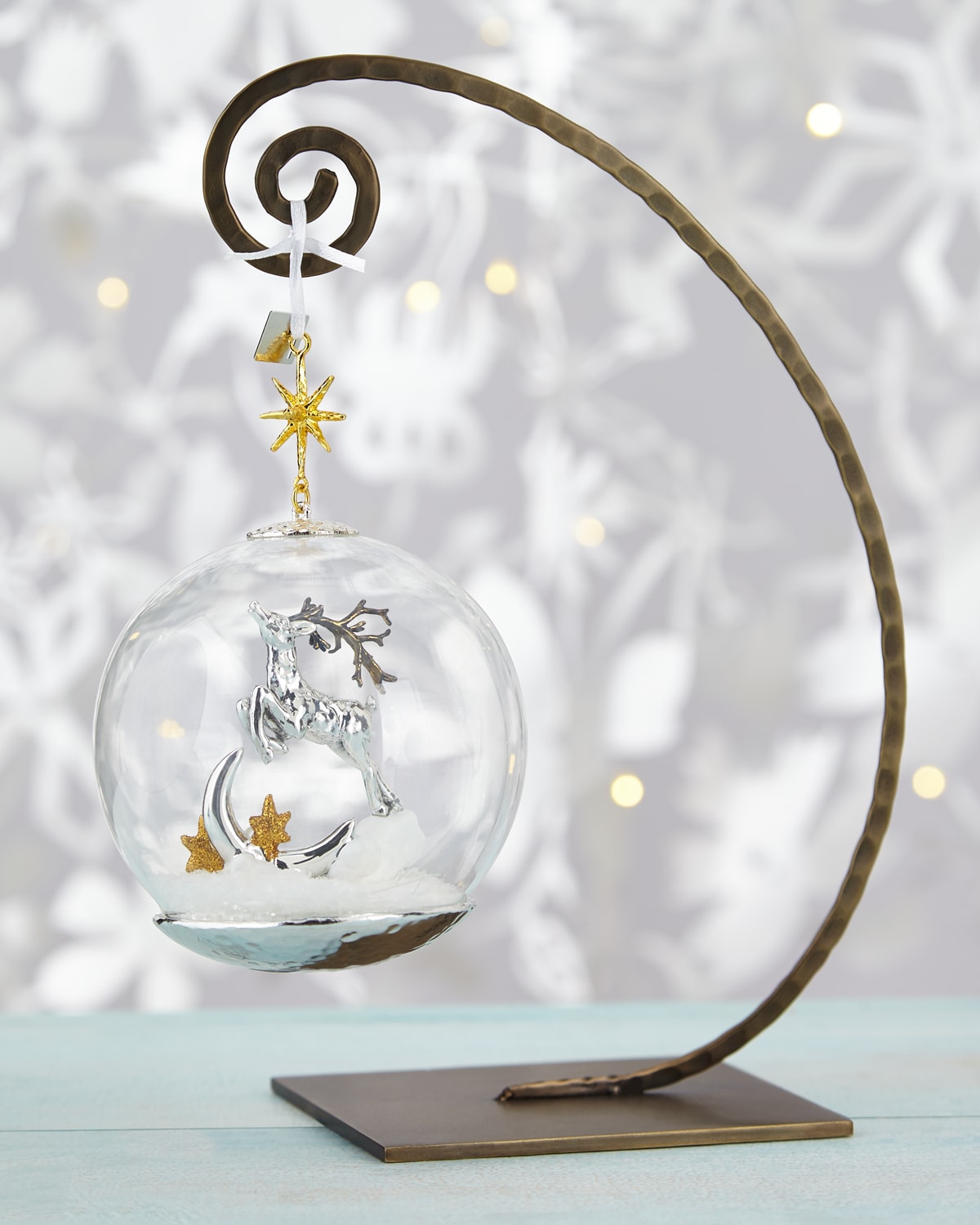 Michael Aram Reindeer Snow Globe Ornament