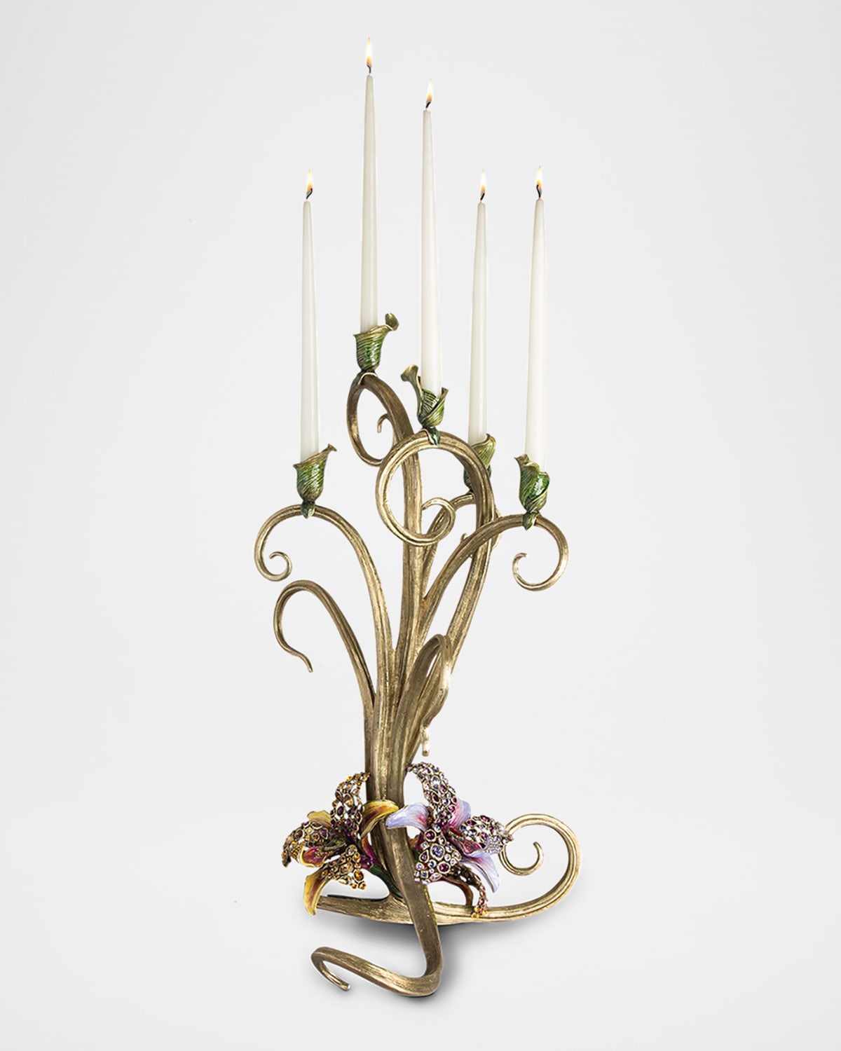 Jay Strongwater Orchid Candelabra