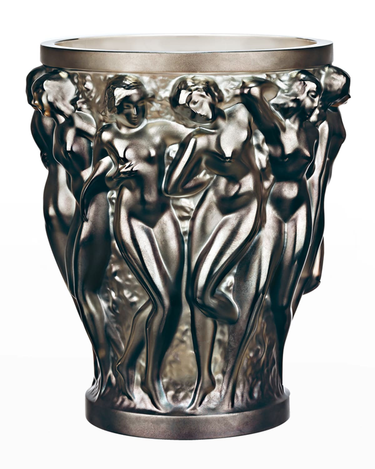 Bacchantes Small Bronze Vase