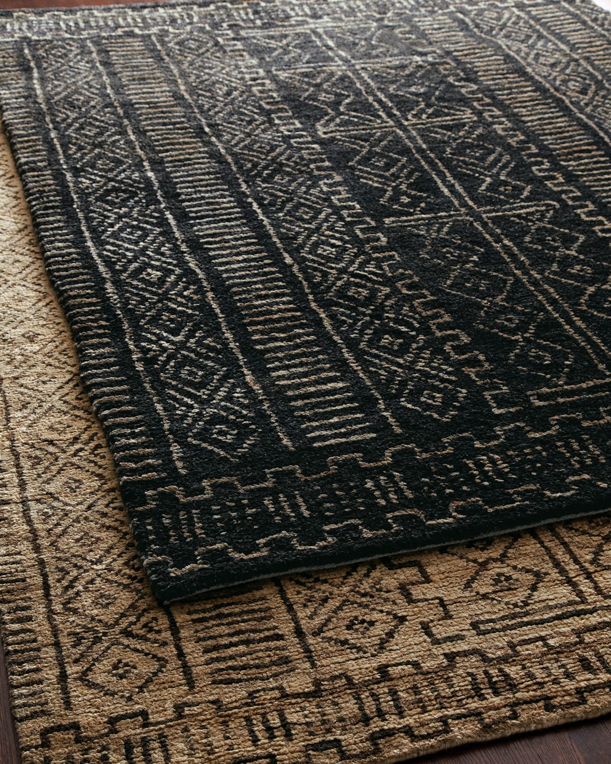 Polo Ralph Lauren Hand Knotted Kenya Rug, 5' X 8' In Cream/chocolate