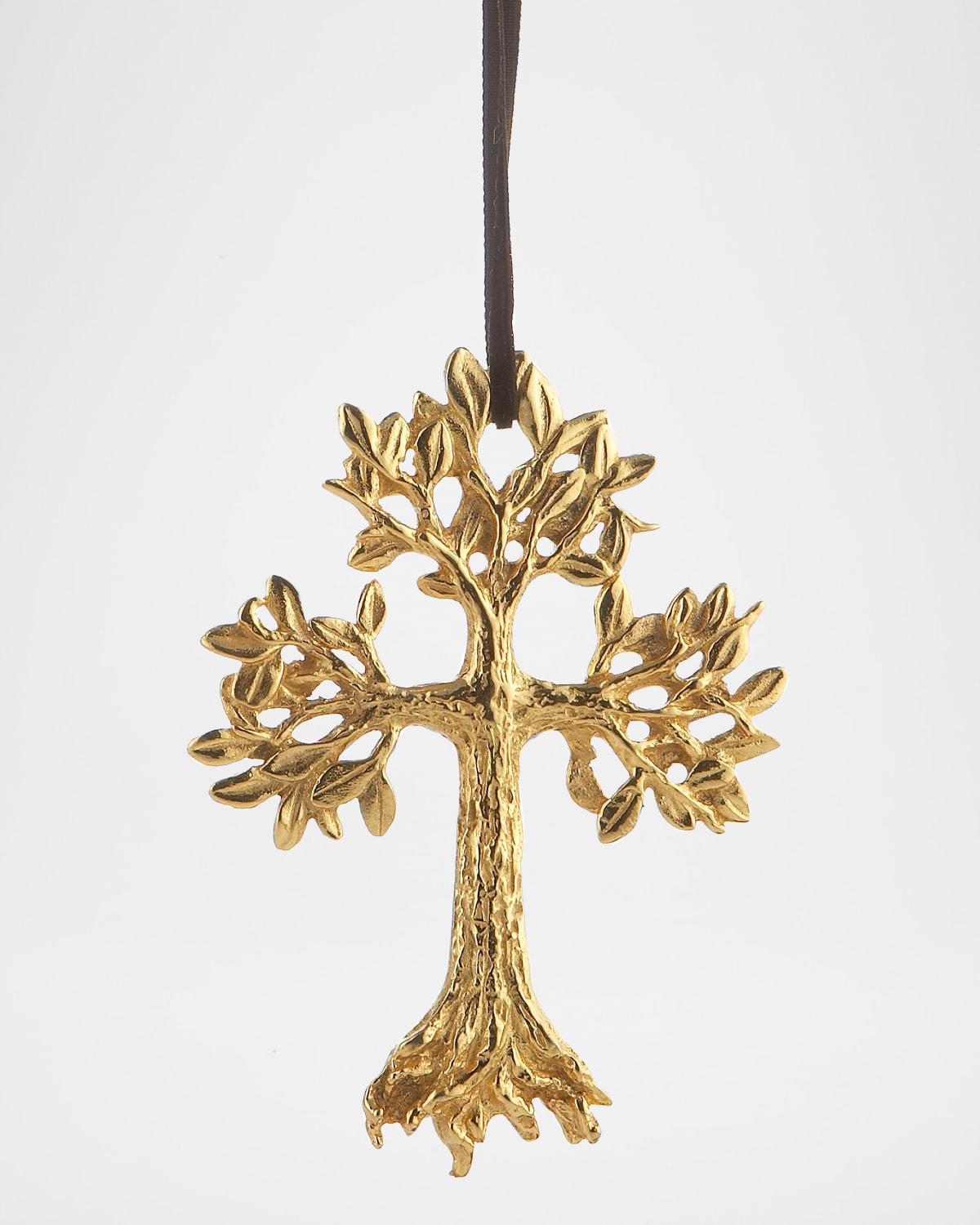 MICHAEL ARAM LEAFY CROSS CHRISTMAS ORNAMENT 