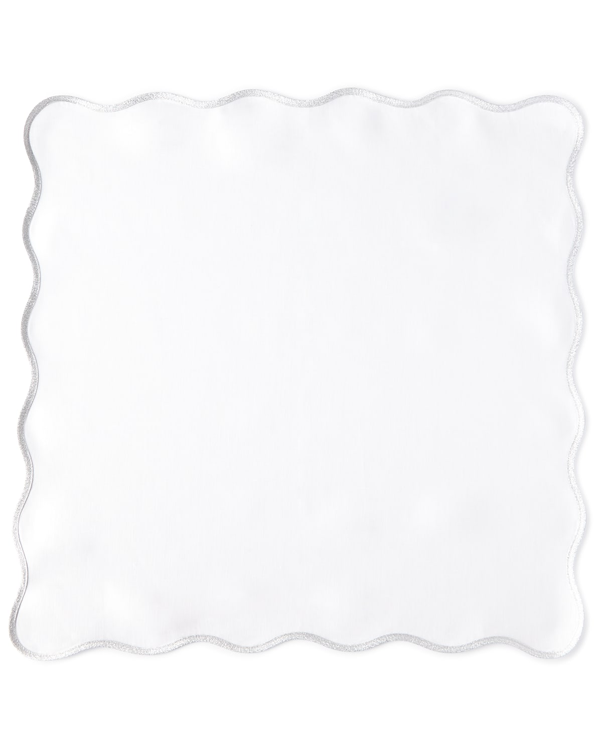 Matouk Meira Napkins, Set Of 4 In Silver