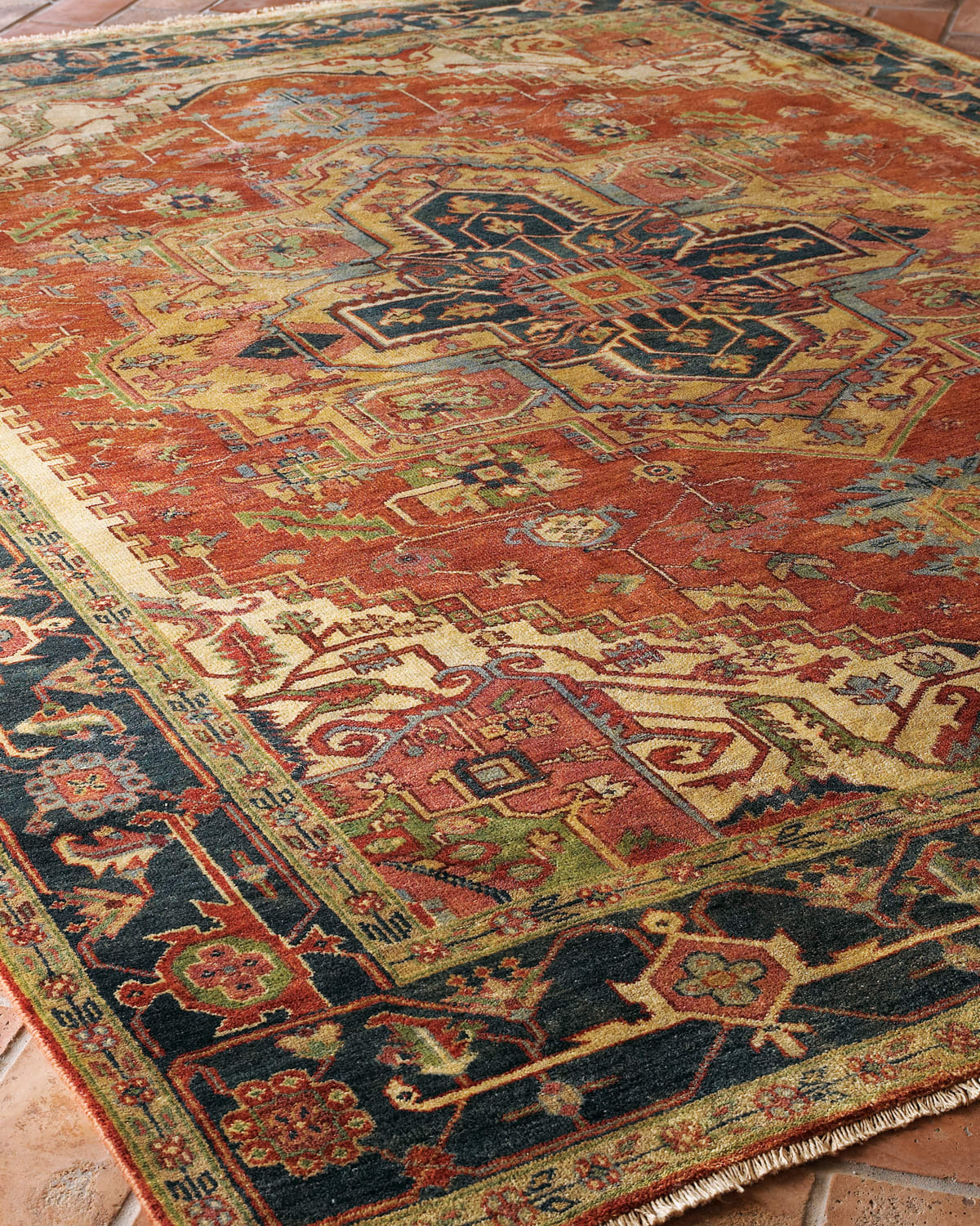 Exquisite Rugs Washed Serapi Rug, 12' X 15'