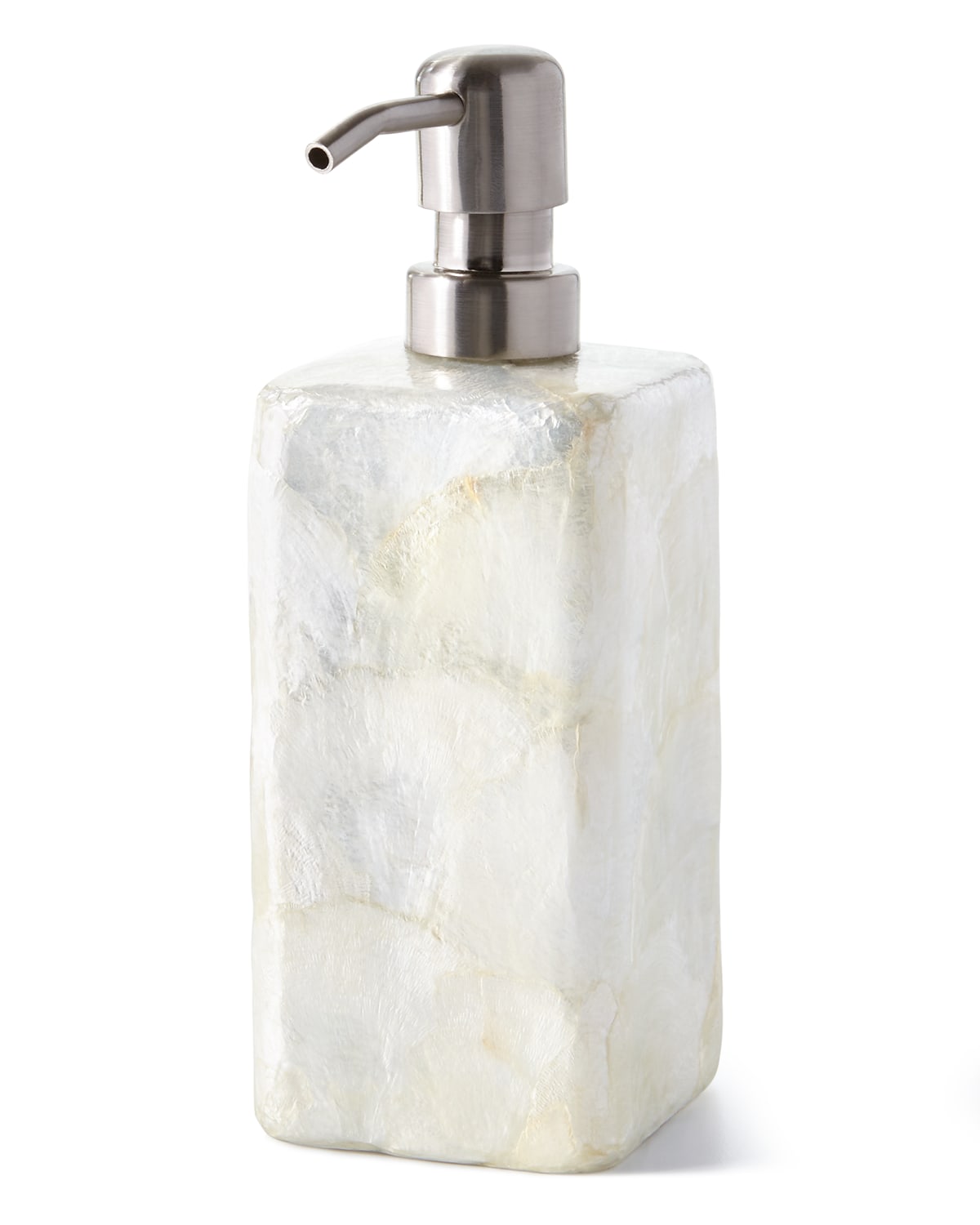 Pigeon & Poodle Andria Capiz Pump Dispenser In Ivory