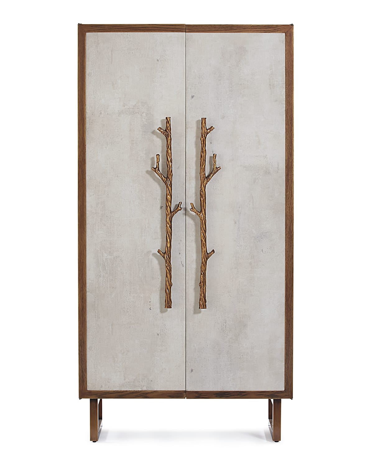 John-richard Collection Wes Hallwood Tall Cabinet In Brown/gray