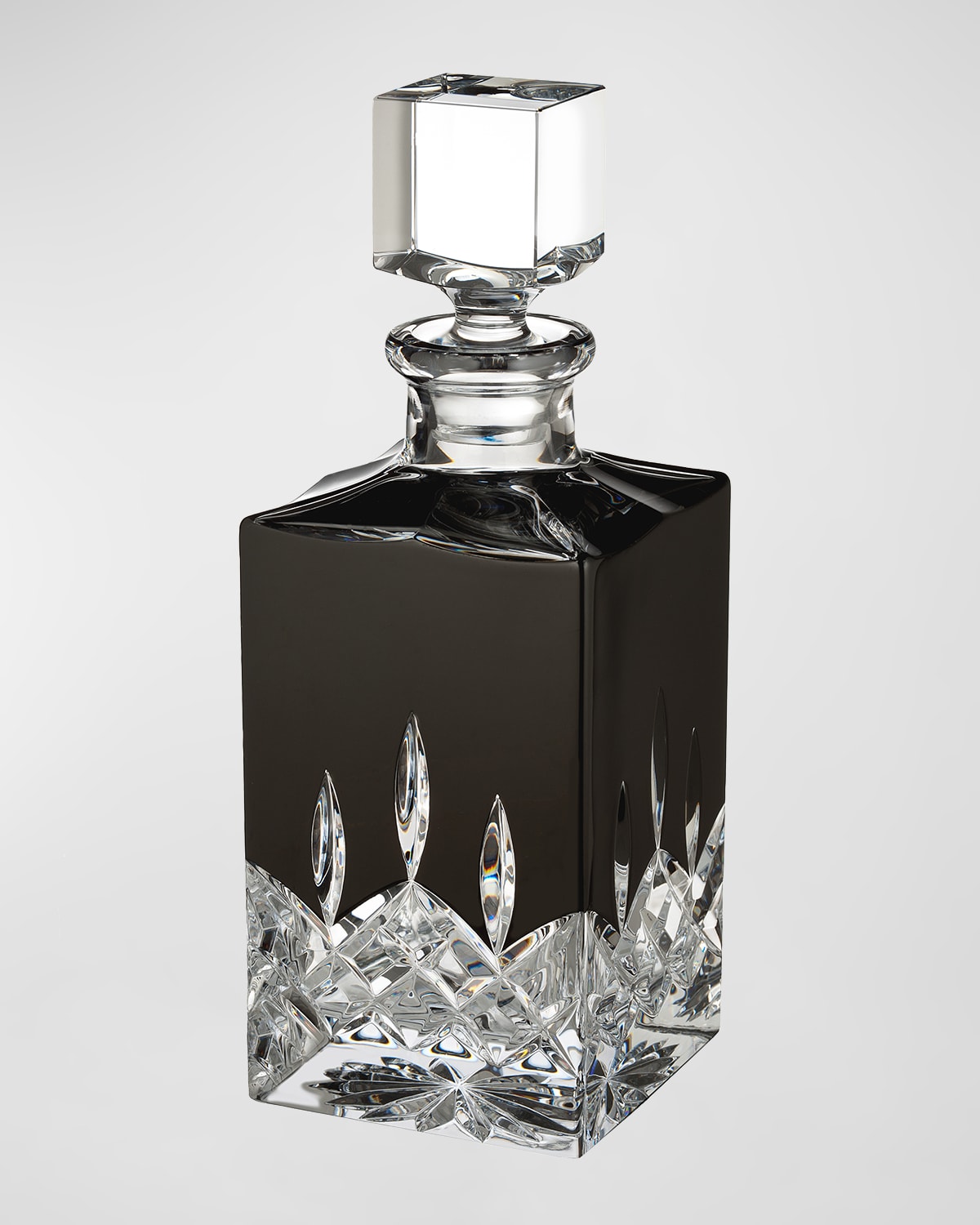Waterford Crystal Lismore Black Decanter In Black