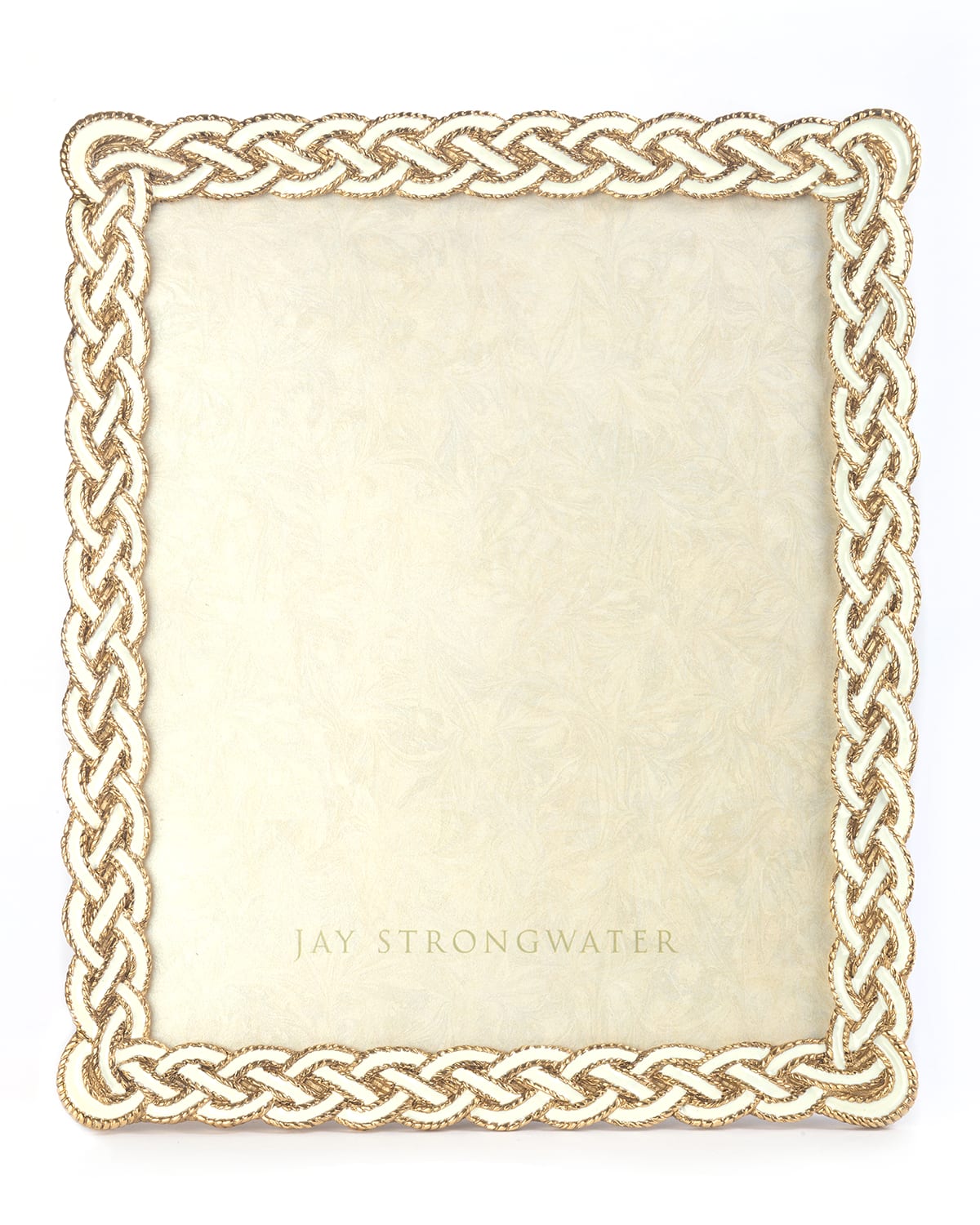 Shop Jay Strongwater Cream Braided Picture Frame, 8" X 10"