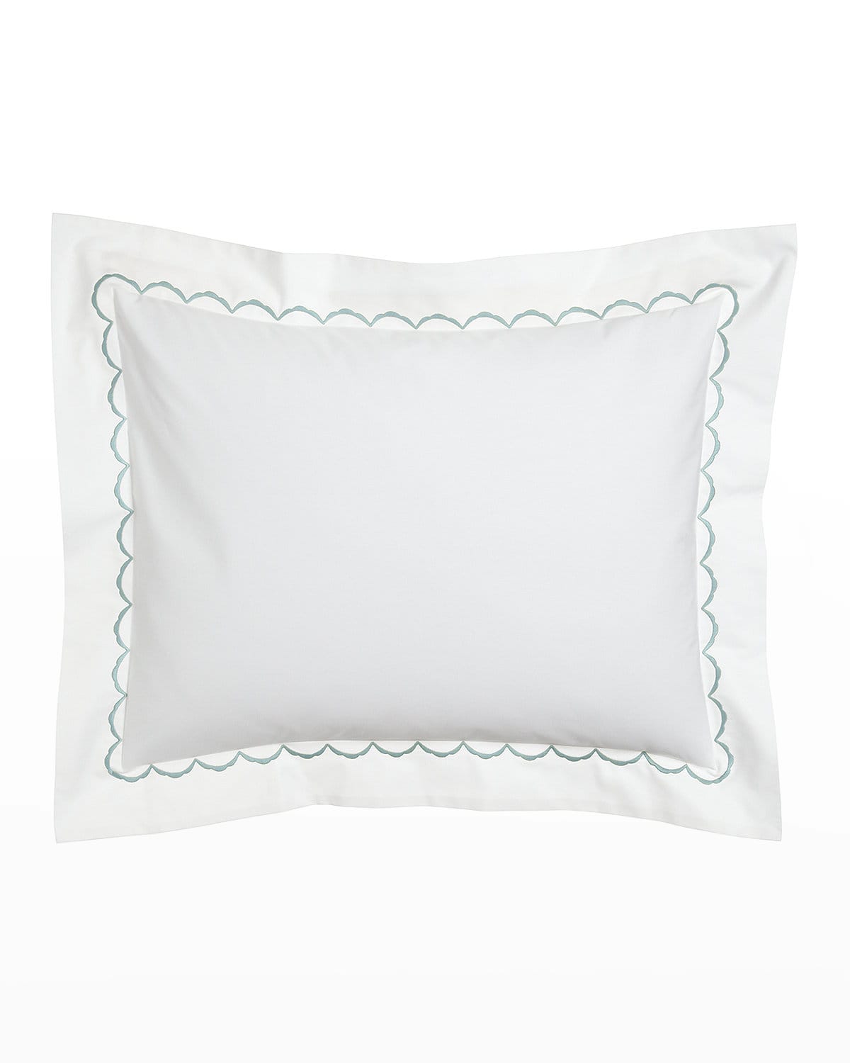 Matouk King Lanai Pique Sham In Green