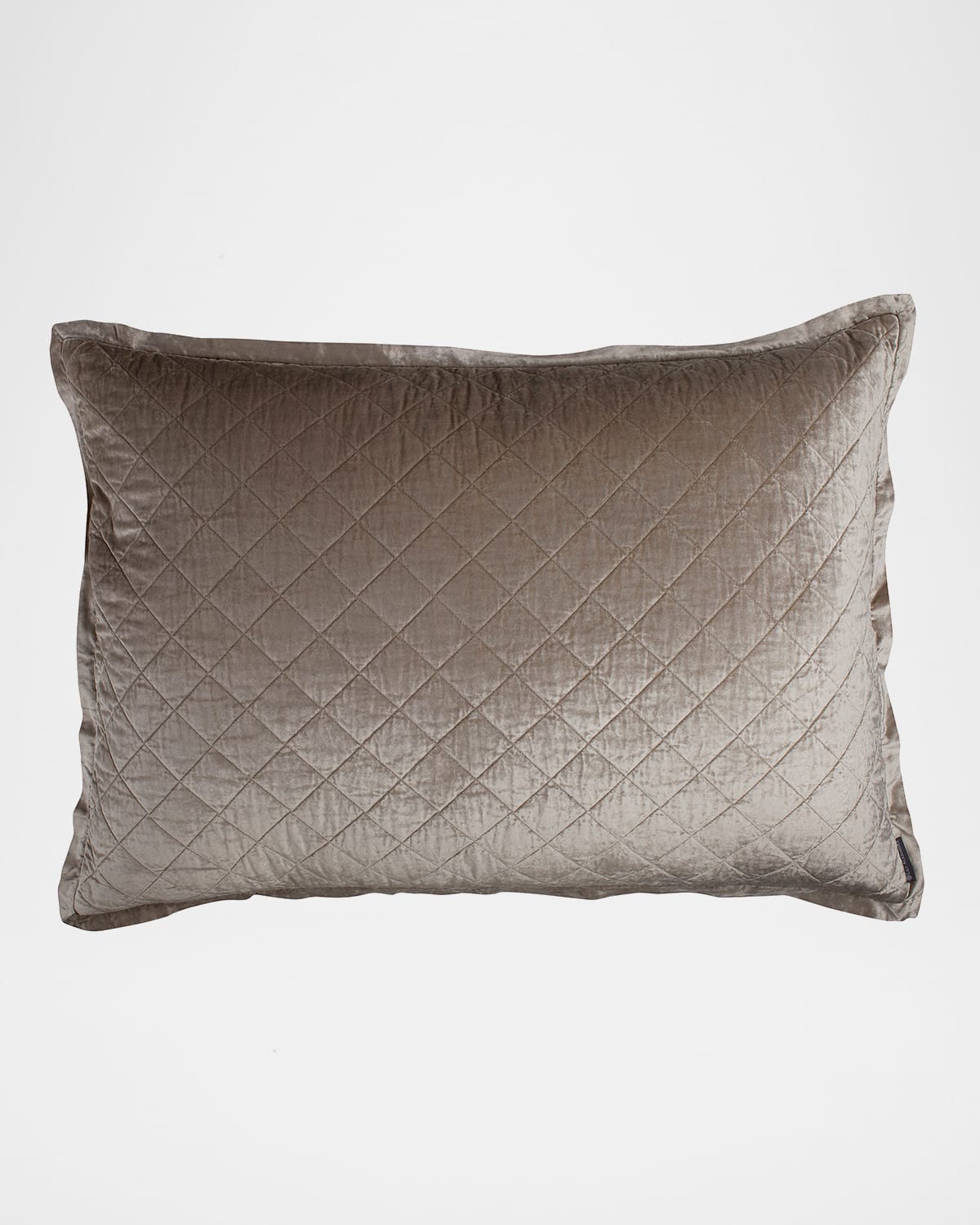 Lili Alessandra King Chloe Velvet Sham In Fawn (taupe)