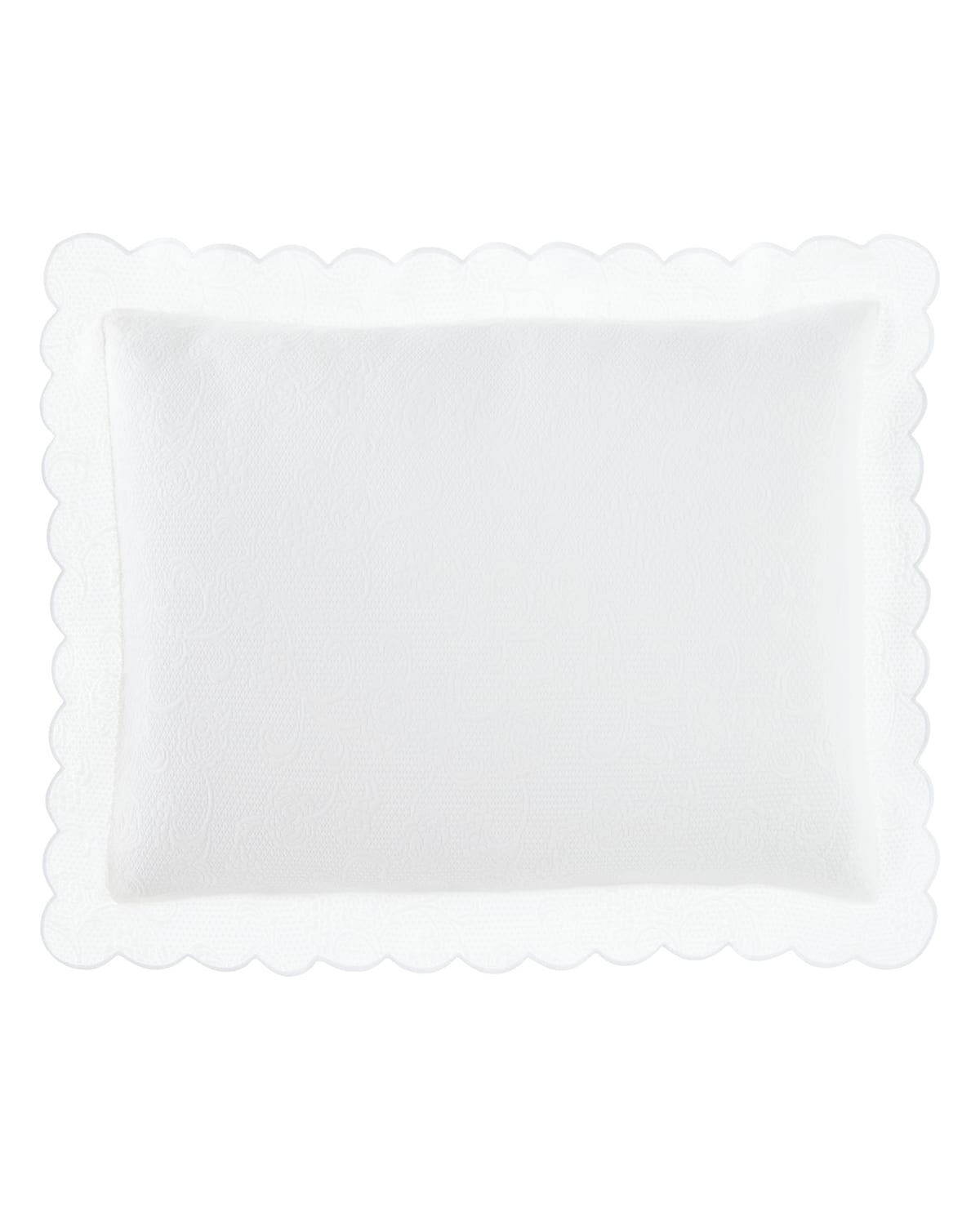 Sferra King Floral Matelasse Sham In White