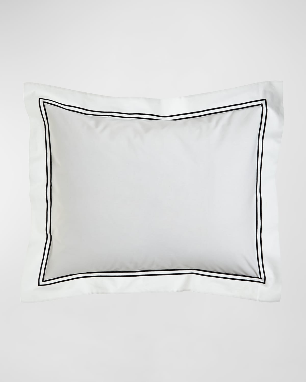 Sferra Standard Resort Sham In White/black