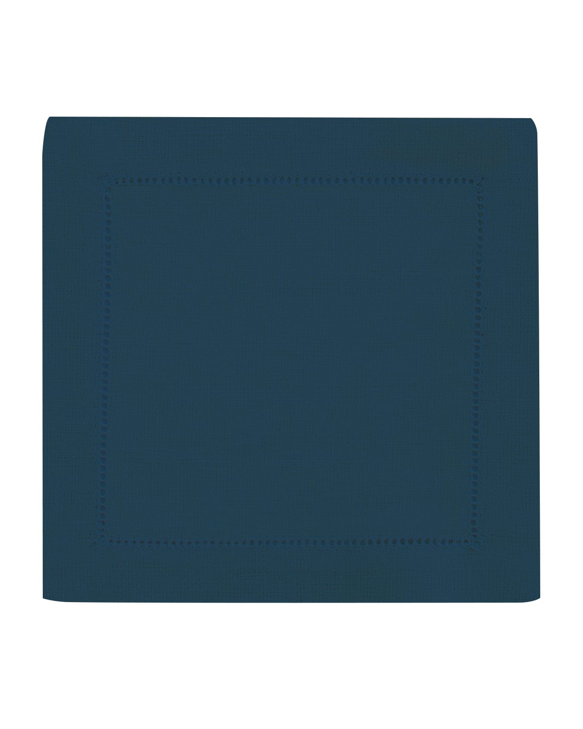 Shop Sferra Hemstitch Cocktail Napkins, Set Of 6 In Navy