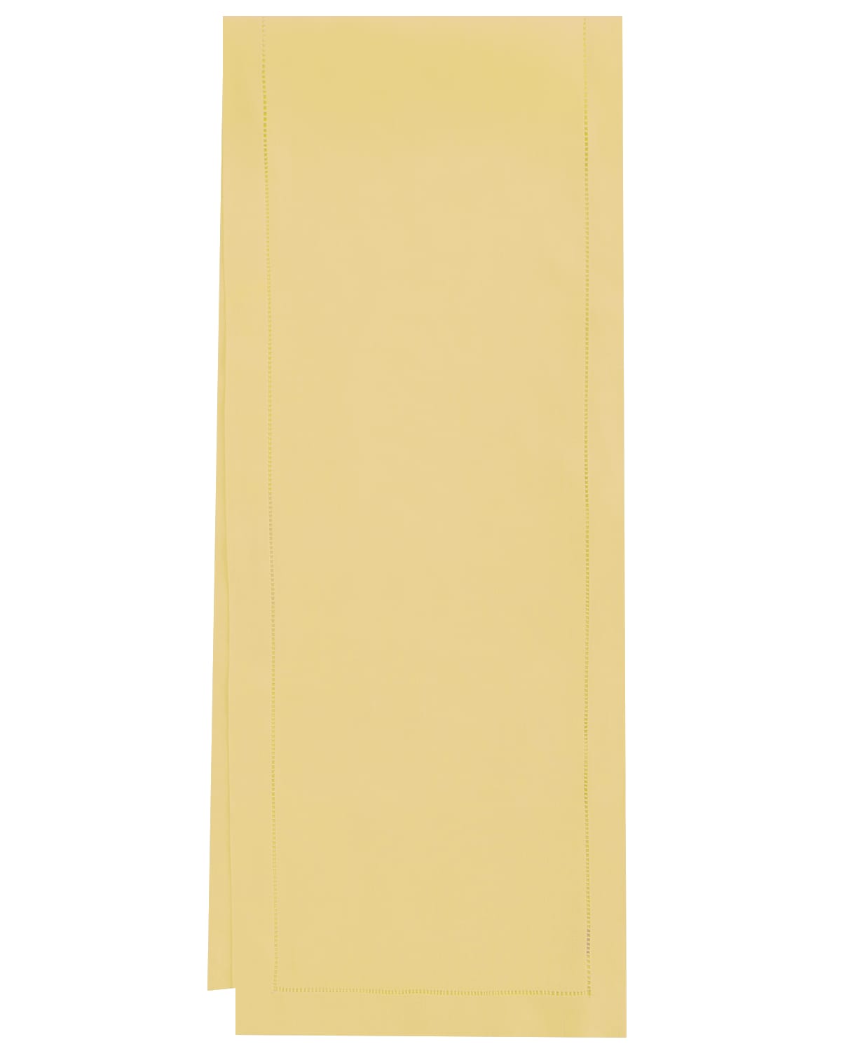 Shop Sferra Hemstitch Table Runner, 15" X 90" In Butter