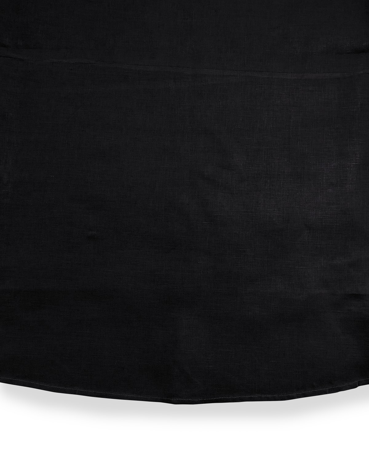 Shop Sferra Hemstitch Round Tablecloth, 90"dia. In Black