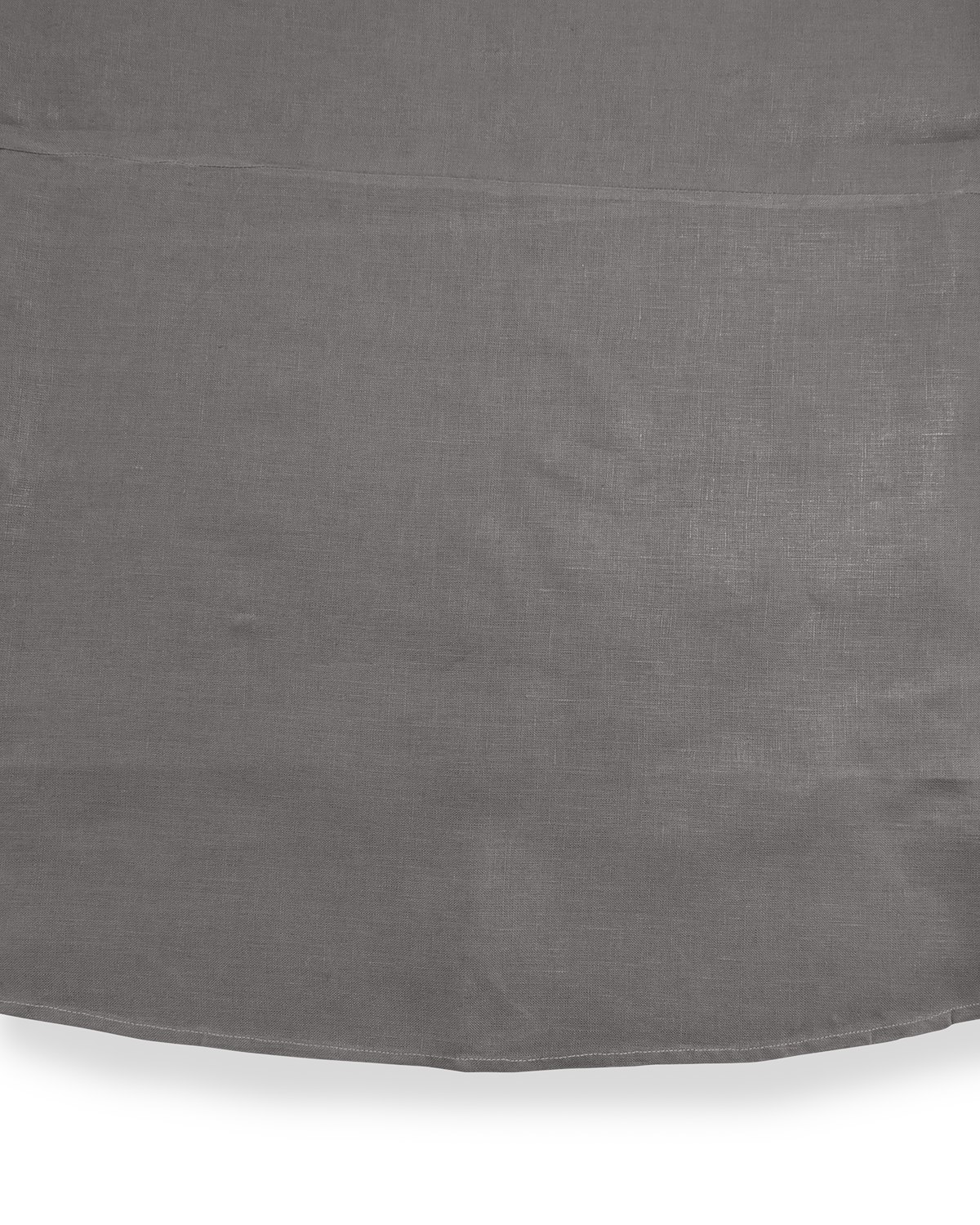 Shop Sferra Hemstitch Round Tablecloth, 90"dia. In Grey