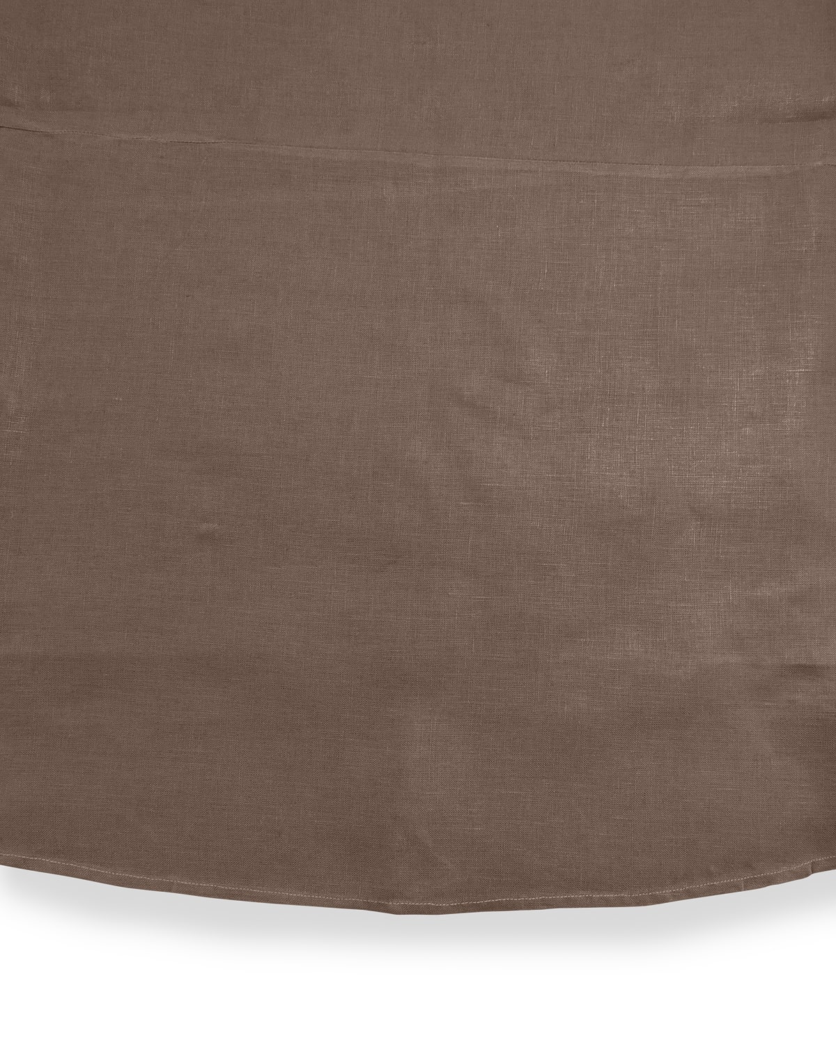 Shop Sferra Hemstitch Round Tablecloth, 90"dia. In Pewter