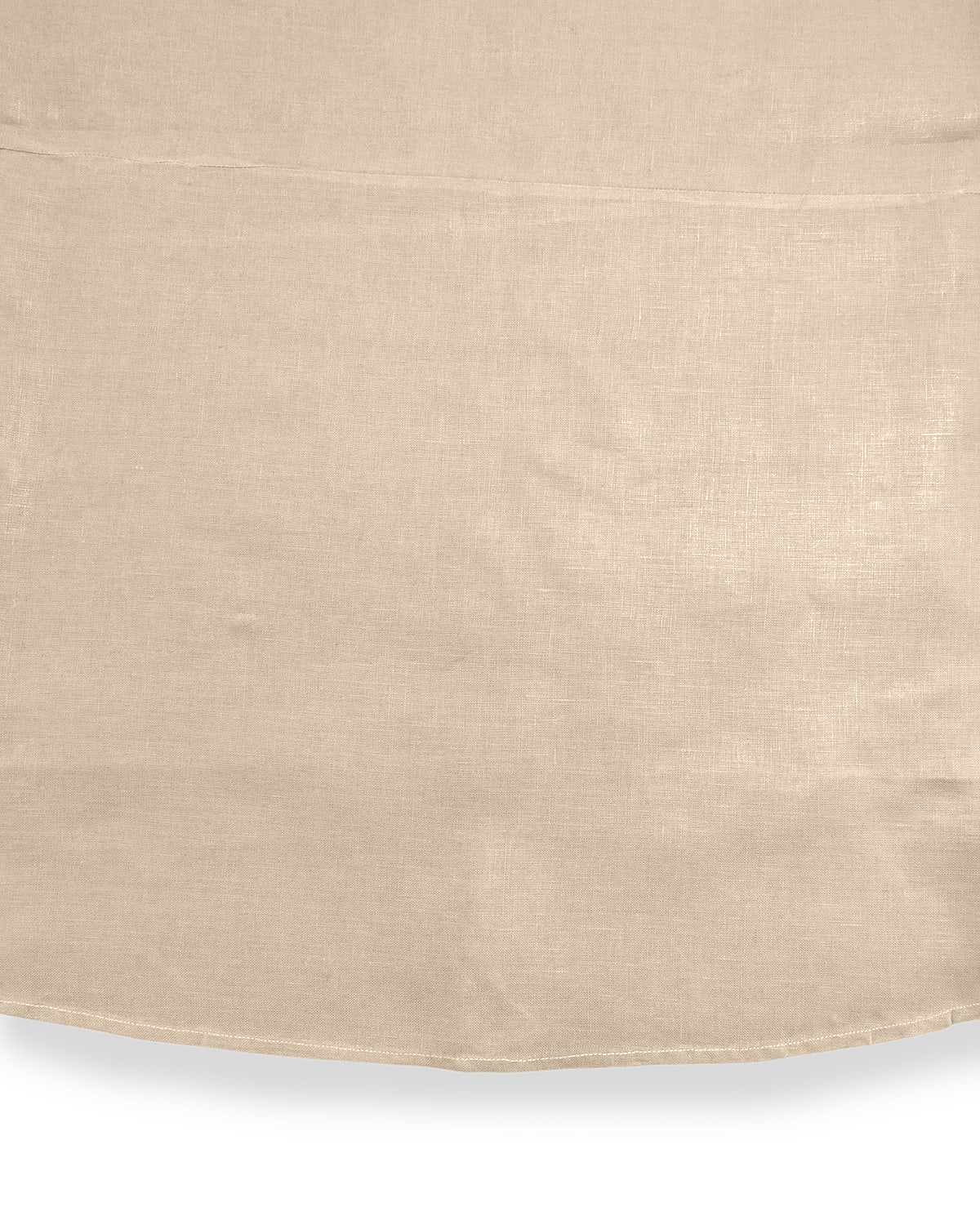 Shop Sferra Hemstitch Round Tablecloth, 90"dia. In Natural